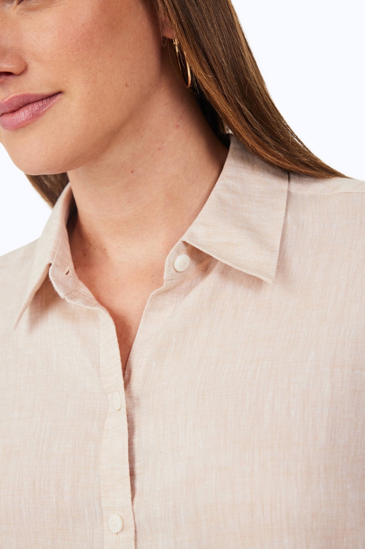 Jordan Linen Long Sleeve Shirt for Men - Breathable Summer Button Down Shirt - Casual Office Wear & Outdoor Activities