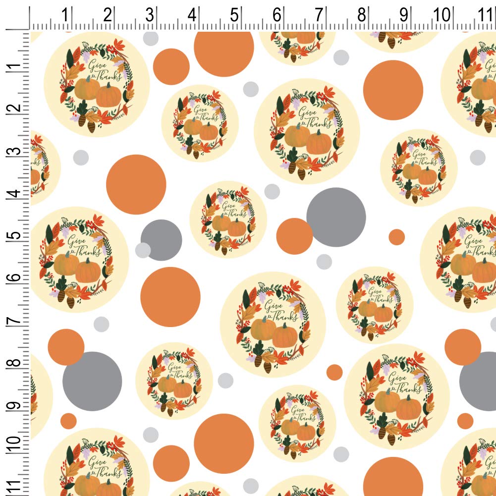 GRAPHICS & MORE Thanksgiving Pumpkin Gift Wrap Paper Roll - Premium Wrapping Paper for Holiday Gifts, Party Decorations & Seasonal Crafts