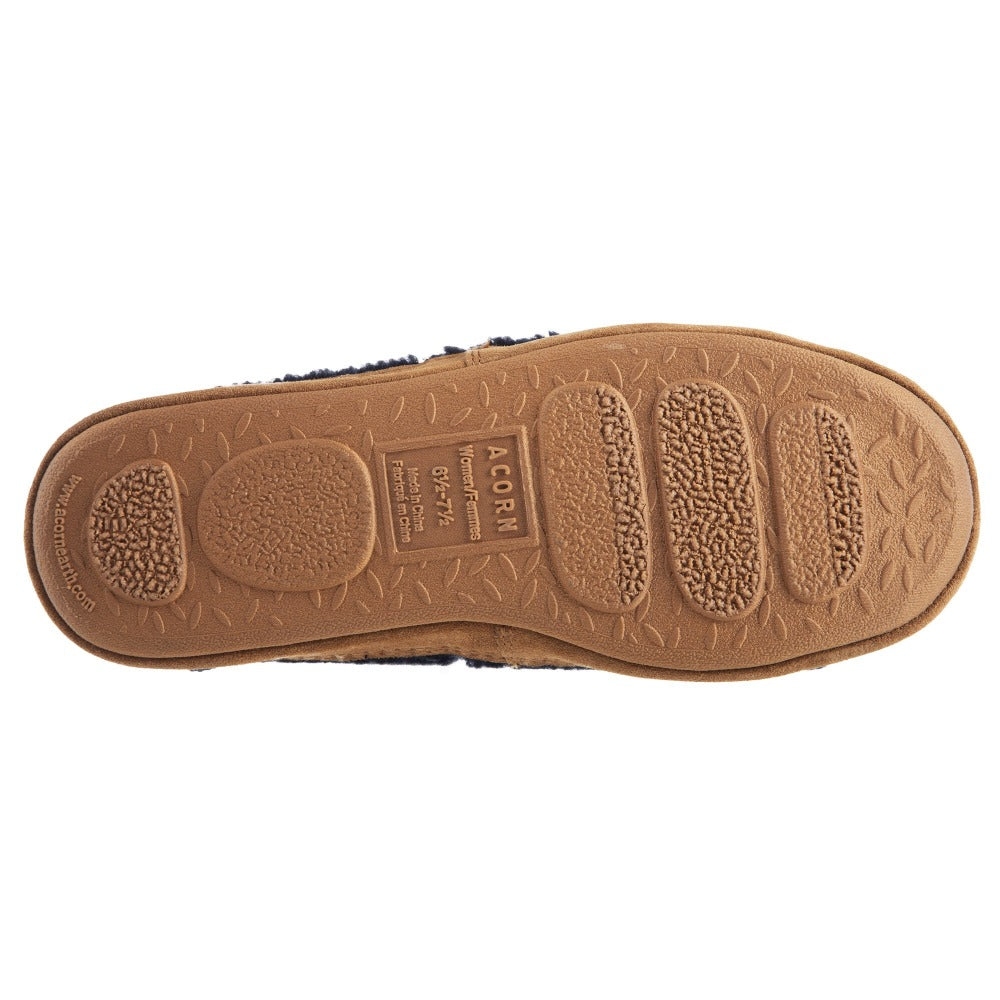 Women's Acorn® Moc II Collapsible Heel Slippers with Indoor/Outdoor Sole - Cozy House Shoes for Relaxing at Home, Lounging & Quick Outdoor Errands