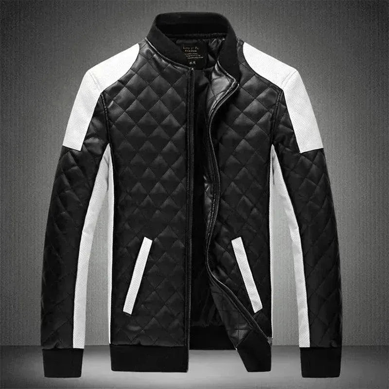 Men's Genuine Leather Motorcycle Jacket - Stylish & Durable Biker Jacket for Riding & Outdoor Adventures