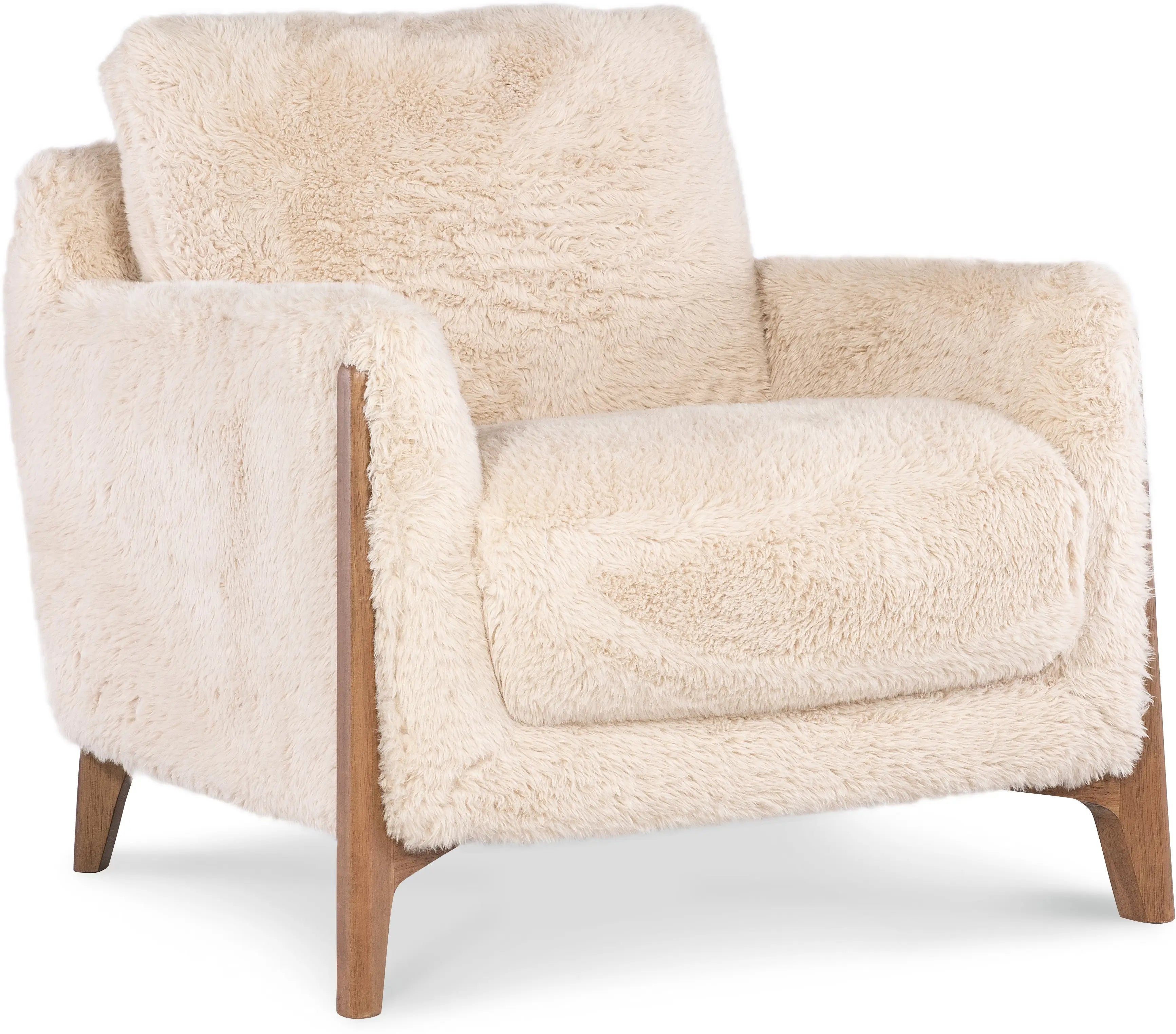Cynthia Chair - Modern Accent Chair for Living Room, Bedroom & Office - Stylish Upholstered Armchair with Solid Wood Legs - Perfect for Home Decor, Reading & Relaxing