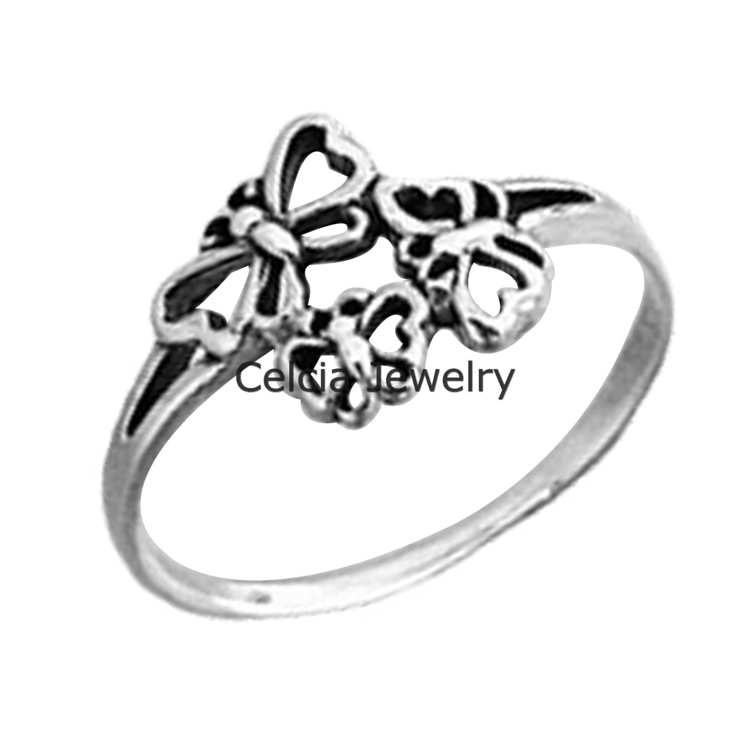 925 Sterling Silver Butterfly Ring for Women - Boho Bohemian Minimalist Jewelry - Spiritual & Elegant Gift for Mother's Day (Size 7) | Perfect for Everyday Wear, Special Occasions & Gift Giving