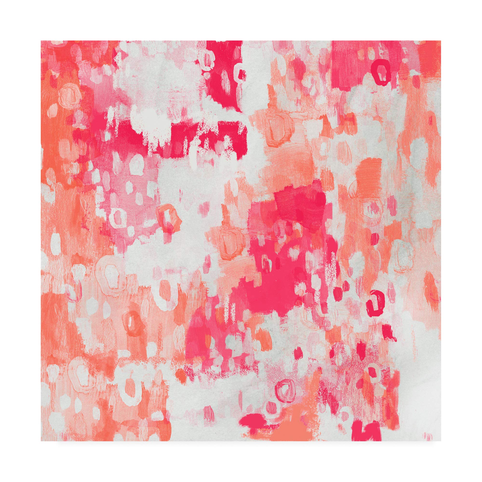 Trademark Fine Art Fruit Punch II by Chariklia Zarris - 18x18 Inch Canvas Wall Art - Vibrant Abstract Painting for Living Room, Bedroom & Office Decor