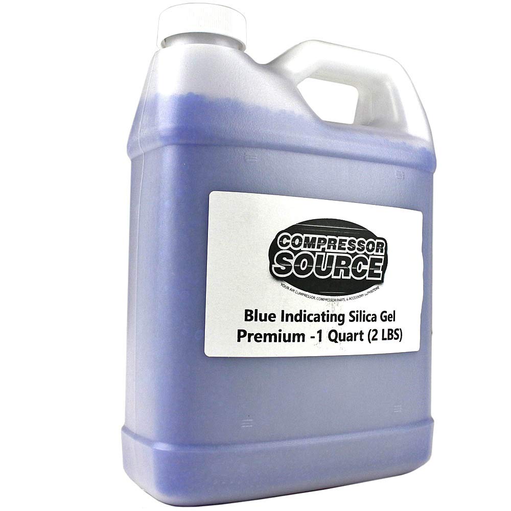 Blue to Pink Color Changing Silica Gel Desiccant Beads - 2 LBS Moisture Absorbing for Air Dryers (1 Quart Container) - Ideal for Gun Safes, Storage Boxes & Humidity Control