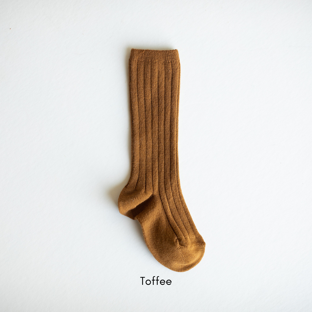 Women's Ribbed Knee High Socks - Soft Stretchable Cotton Blend Fashion Socks for Fall & Winter - Perfect for Boots, Outfits, and Casual Wear