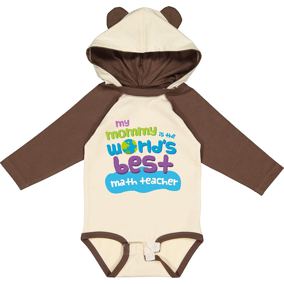 Inktastic Math Teacher Gifts for Kids - Funny Long Sleeve Baby Bodysuit - Perfect for Classroom, School Events & Teacher Appreciation Day