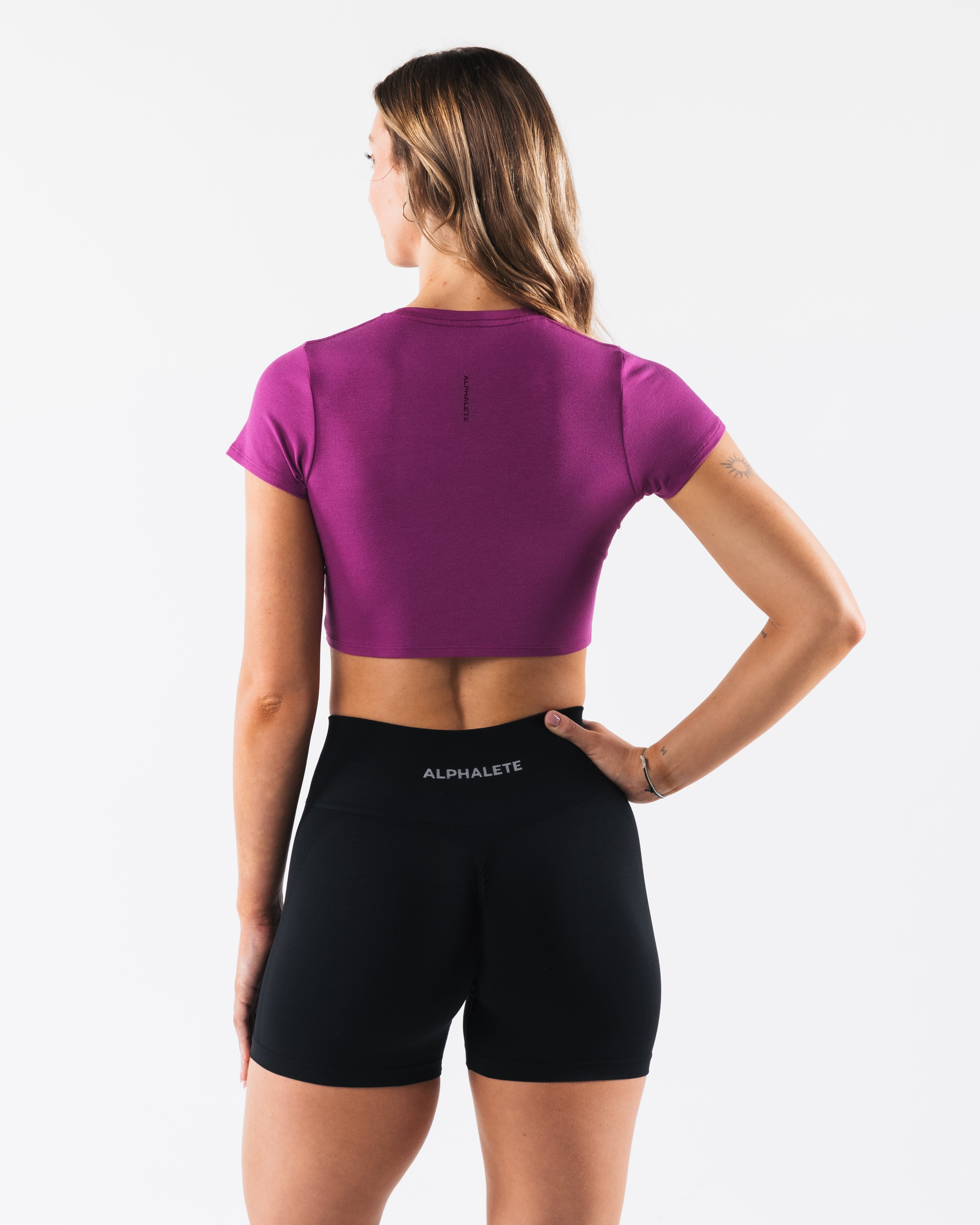 OT Crop Tee Nebula - Trendy Women's Short Sleeve T-Shirt for Casual Wear & Summer Outfits | Perfect for Street Style, Music Festivals & Beach Days