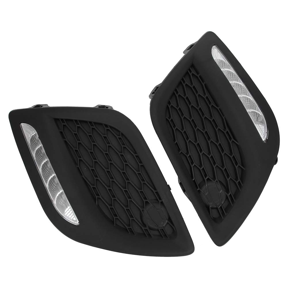 High Brightness LED Daytime Running Lights (DRL) - 1 Pair Single Color Fog Lamps for Volvo XC60 2009-2013 Models | Durable & Energy Efficient Car Lights for Enhanced Visibility & Safety During Daytime Driving