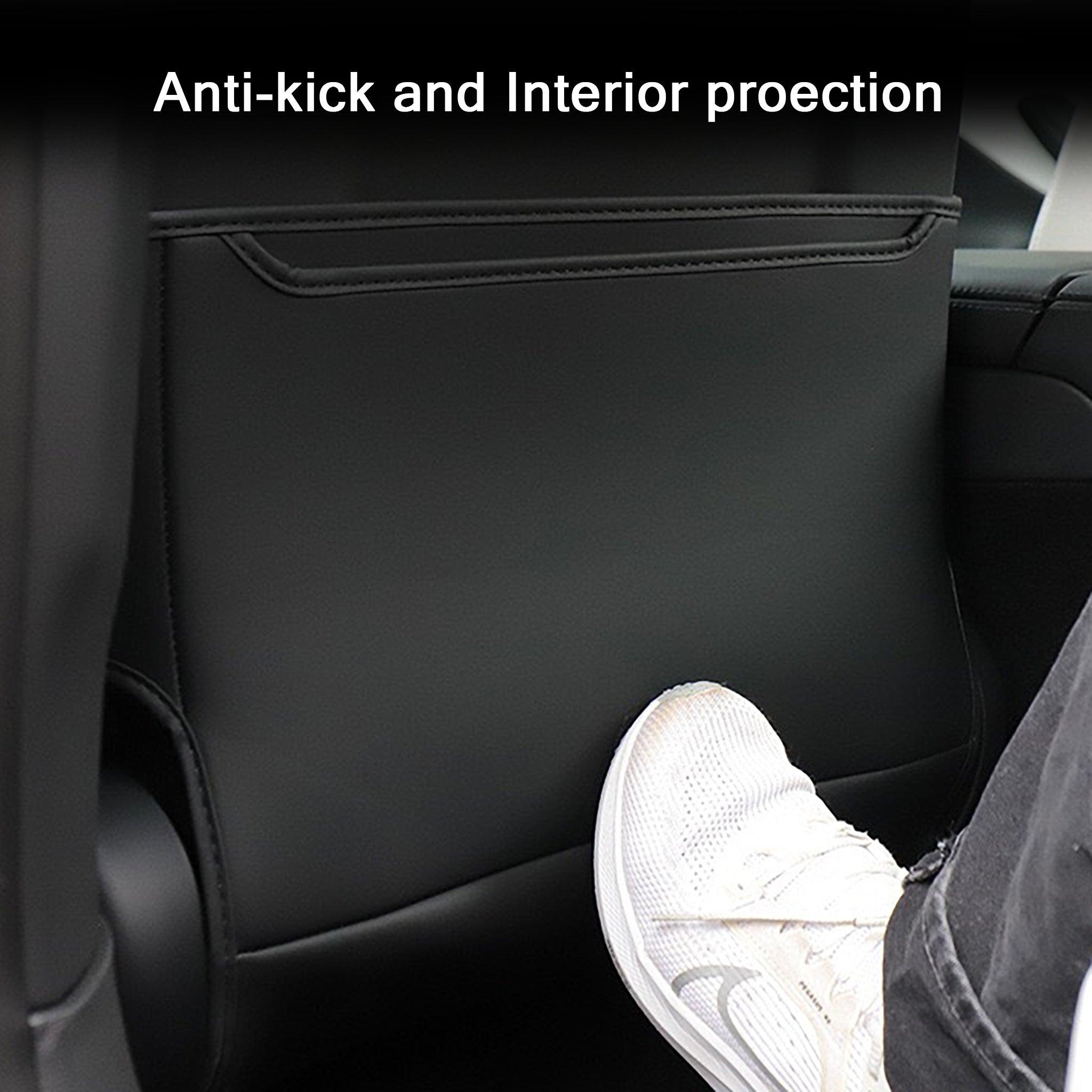Tesla Model S/X Seat Back Kick Protector Mats - Durable Car Seat Protectors for Kids & Pets - Perfect for Road Trips, Family Travel and Daily Commutes