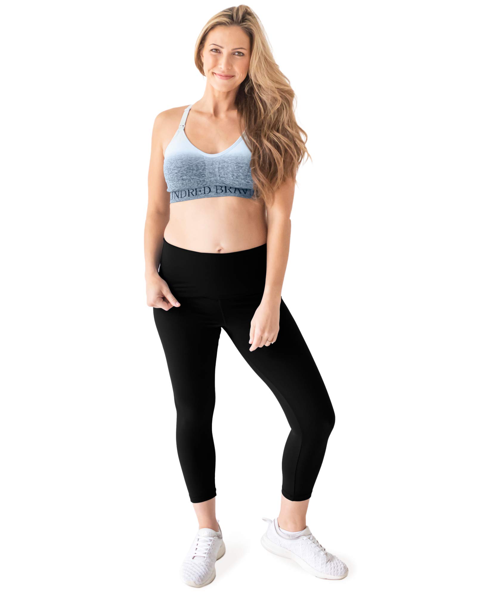 Kindred Bravely Martina Ultra High Waist Maternity & Postpartum Cropped Leggings - Comfortable Pregnancy & Nursing Leggings for Workout, Yoga & Everyday Wear