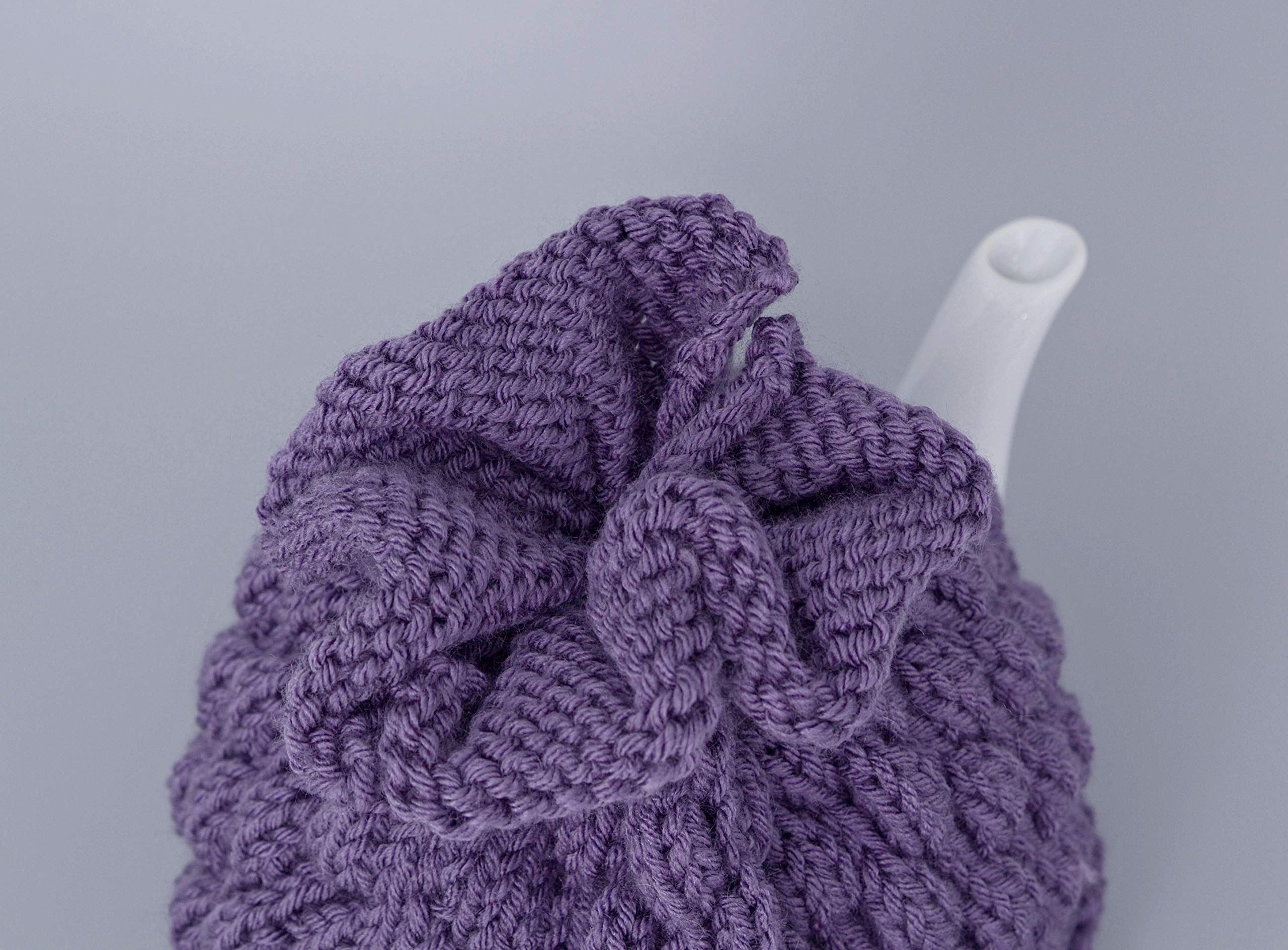 Purple Knitted Teapot Cozy - Insulated Tea Keeper Sleeve for Kitchen Decor, Hygge Home Accessories & Birthday Gifts | Perfect for Tea Parties, Cozy Home Decor & Gift Giving