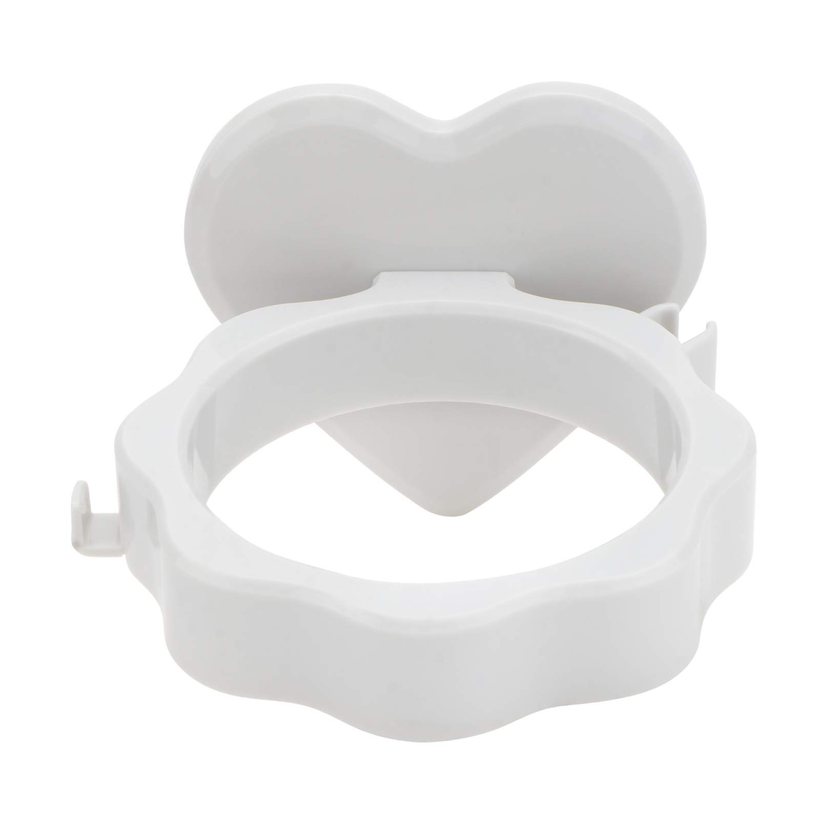 2-Pack Hemoton Wall Mounted Hair Dryer Holder - Plastic Multi-Purpose Hanger for Hair Dryers, Clothes & Accessories - No Drill Installation - White ABS (Perfect for Bathroom, Bedroom & Laundry Room Organization)