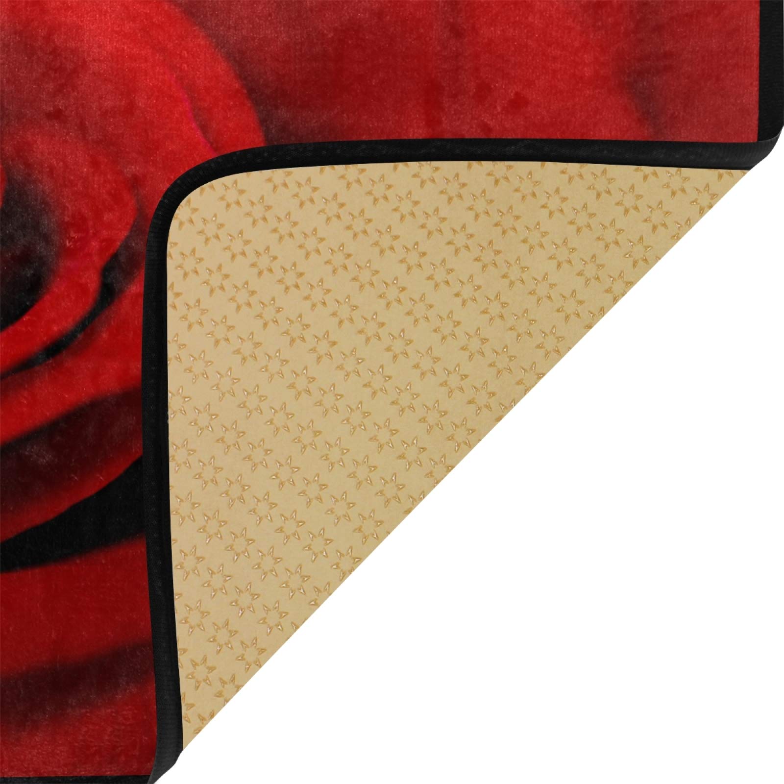 Non-Slip Rose Flower Kitchen Runner Rug - 39