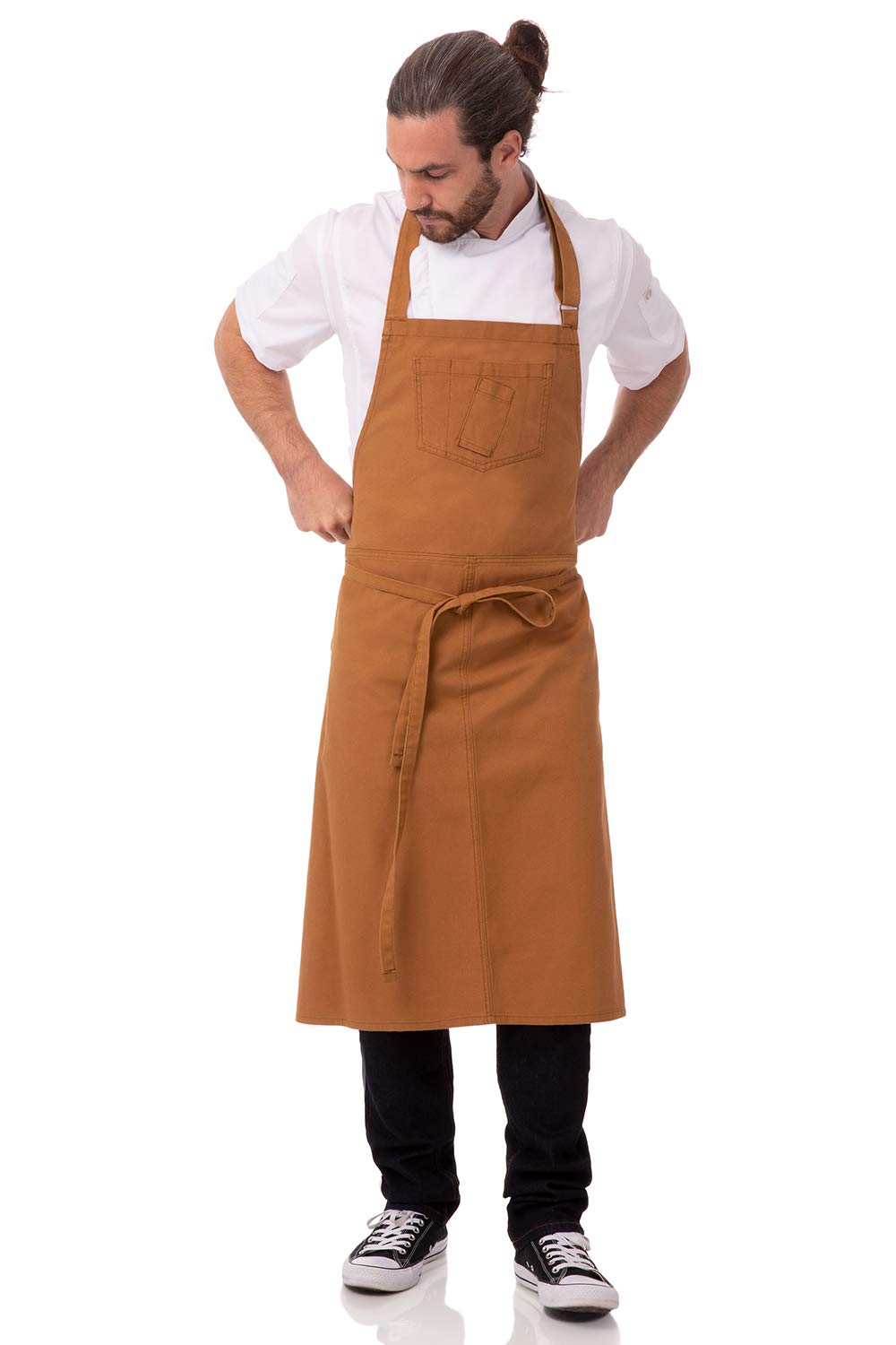 Chef Works Custom Unisex Rockford Bib Apron - Professional Kitchen & BBQ Cooking Apron for Chefs, Cooks & Grill Masters