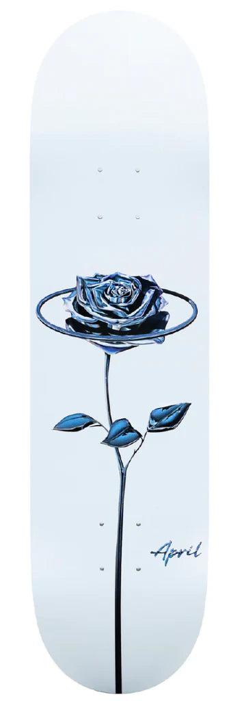 April Chrome Rose Skateboard Deck 8.25