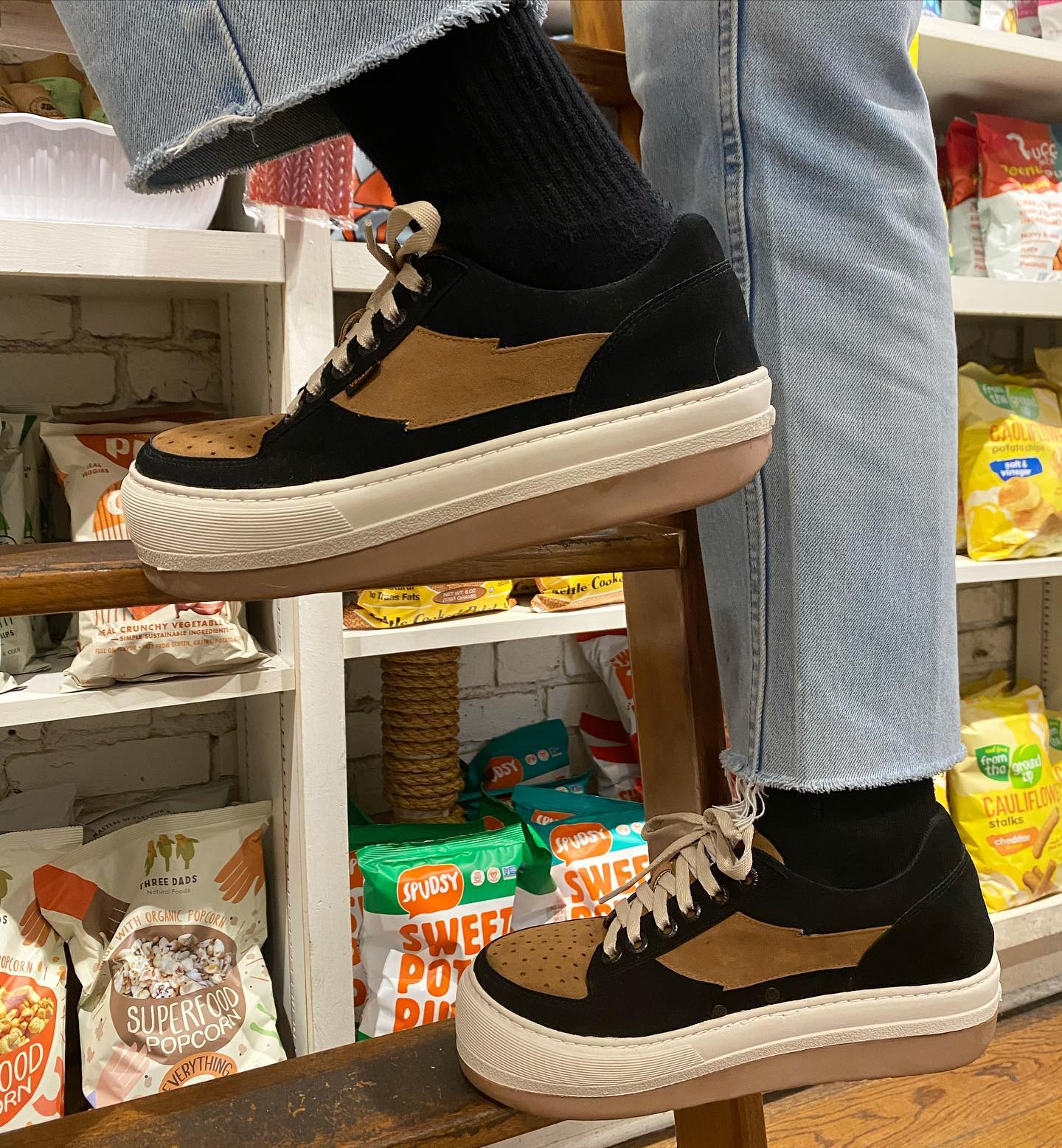 King55 Black Harajuku Sneakers - Stylish & Comfortable Casual Shoes for Women | Perfect for Streetwear, Daily Wear & Fashion Outfits