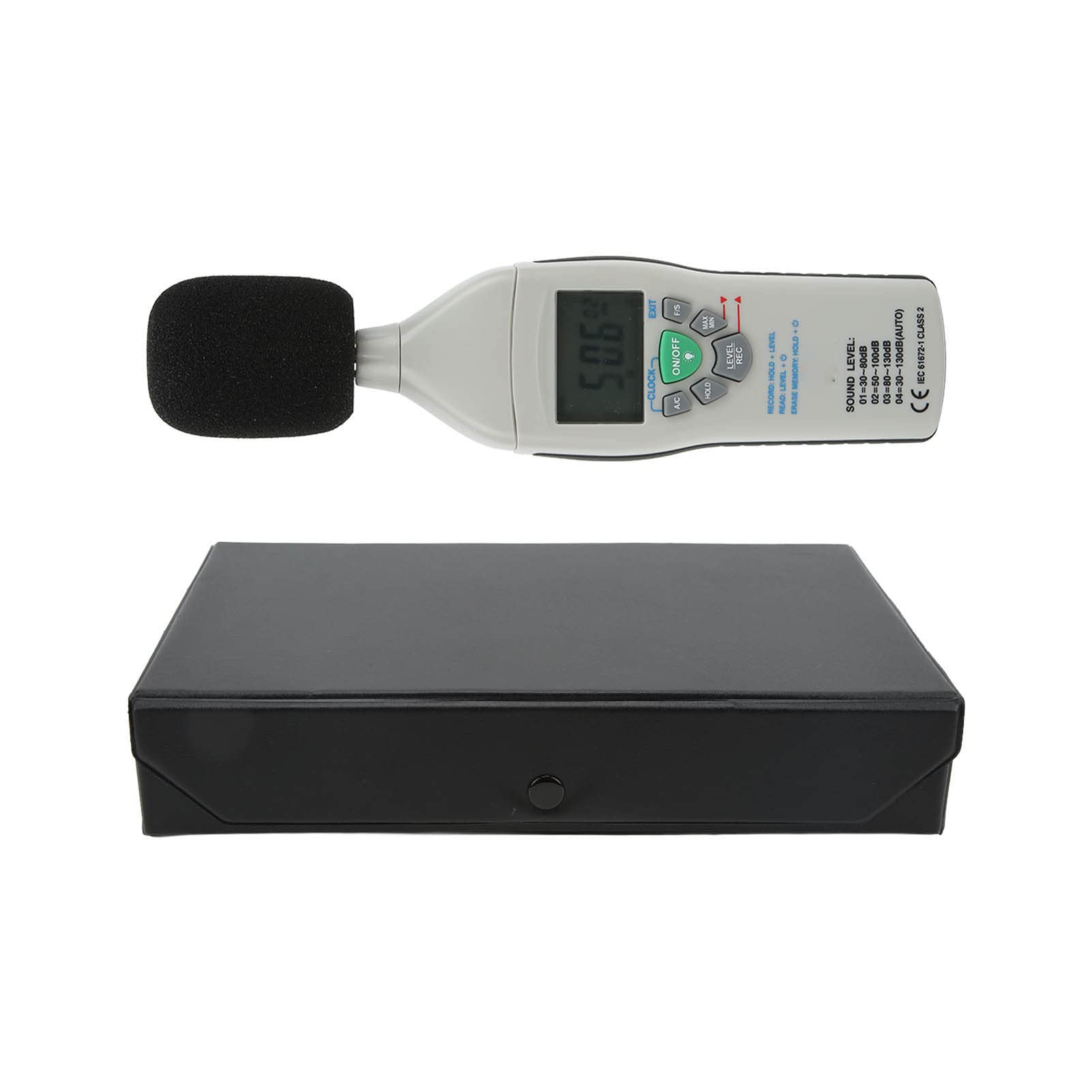 Professional Digital Decibel Meter - Accurate Sound Level Noise Measurement Device with LCD Backlight | Perfect for Factories, Cinemas, Industrial & Home Use (dB Tester for Workplace Safety, Audio Engineering)