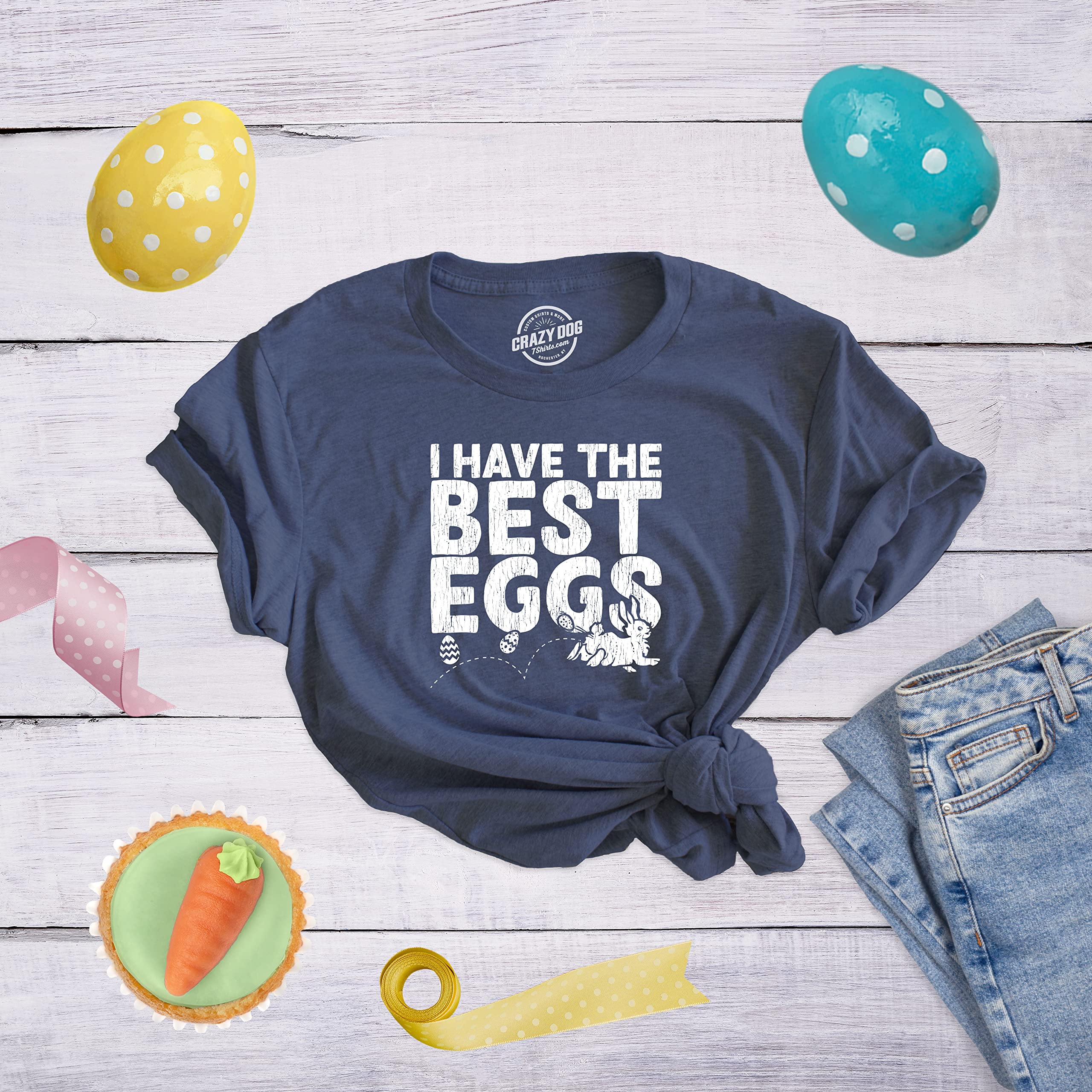 Funny Easter T-Shirts for Women - Cute Chocolate & Candy Graphic Tees - Perfect for Easter Parties, Egg Hunts & Spring Outfits