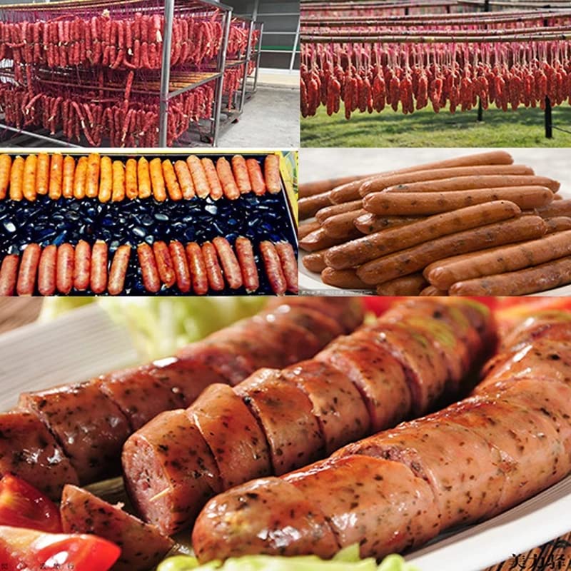 14m x 28mm Collagen Sausage Casing - Premium Dry Sausage & Hot Dog Maker Tube for Home Kitchen, BBQ, Camping & Food Processing