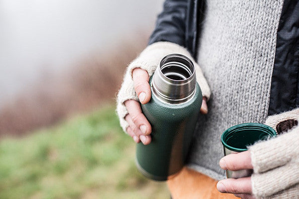 Stanley Classic Vacuum Insulated Stainless Steel Water Bottle 16oz (0.47L) - Keeps Drinks Hot/Cold for Hours - Perfect for Hiking, Camping, Office & Outdoor Activities