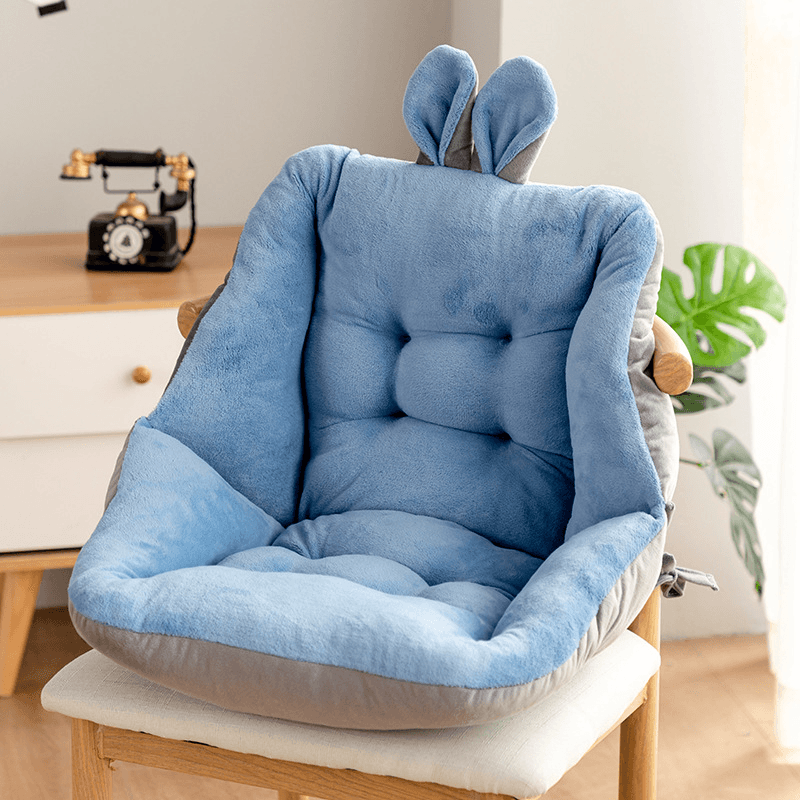 Adorable Bunny Chair Cushion - Soft Plush Seat Pad for Kids Room, Nursery, or Gaming Chair - Perfect for Home Decor, Reading Nook, and Cozy Comfort