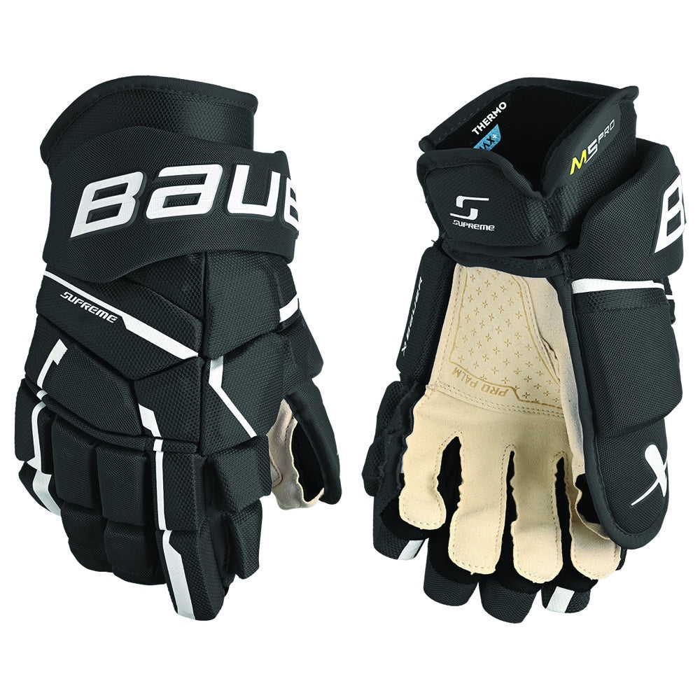 Bauer Supreme M5 Pro Senior Ice Hockey Gloves - Protective & Durable Hockey Gear for Men - Perfect for Competitive Games & Practice Sessions