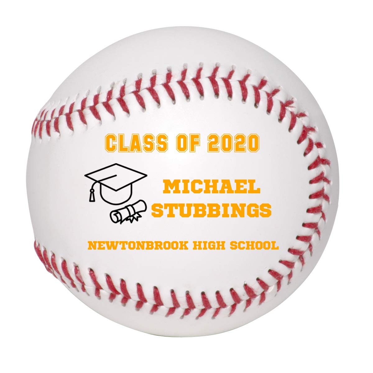 Custom Personalized 2025 Graduation Baseball - High School Graduation Gift for Boys & Girls - Class of 2025 Commemorative Keepsake - Perfect for Graduation Parties & Memory Books