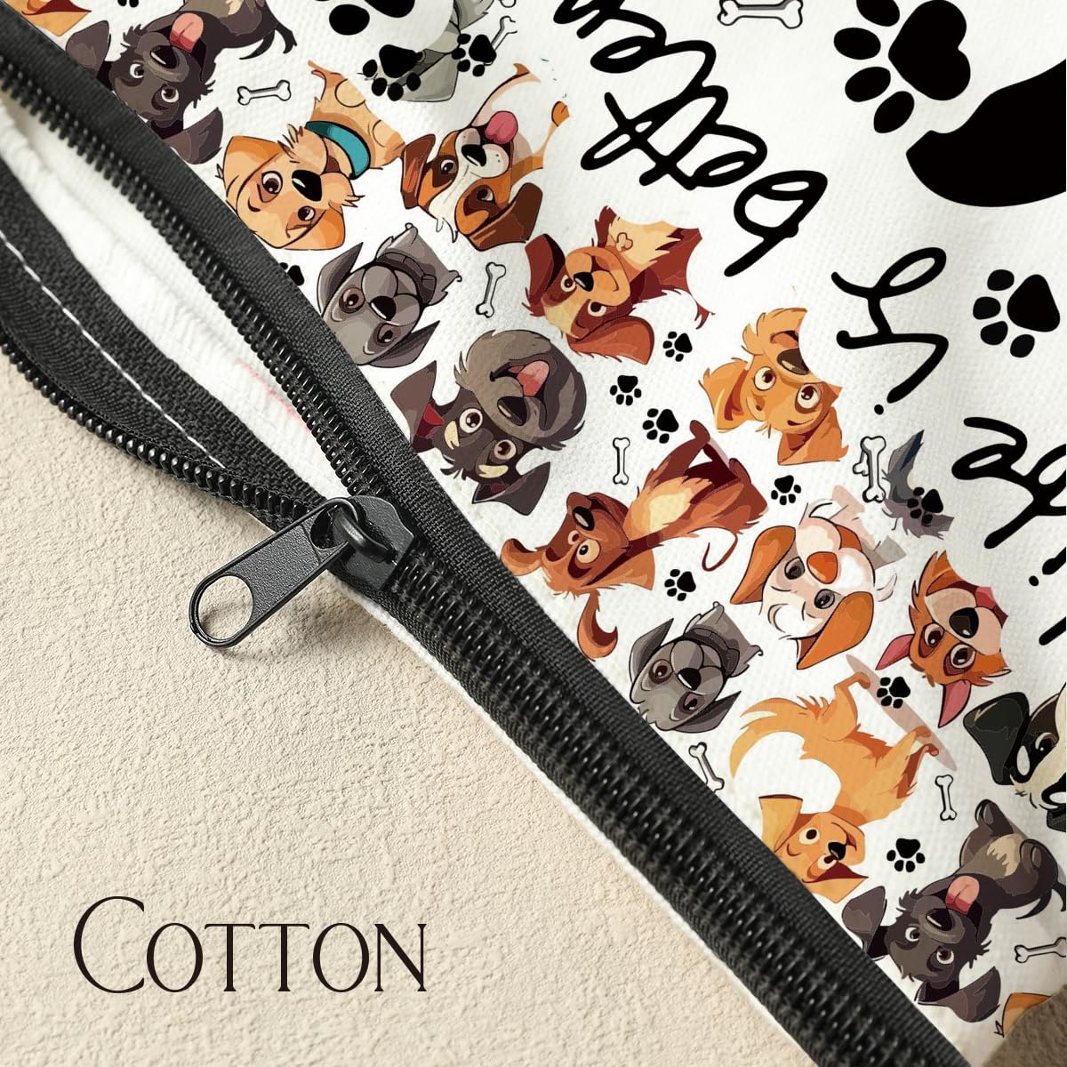 Dog Mom Gifts for Women - Cute Dog Print Cosmetic Makeup Bag | Perfect Gift for Dog Lovers, Mother's Day, Graduation, Birthday | Travel & Daily Use Beauty Organizer
