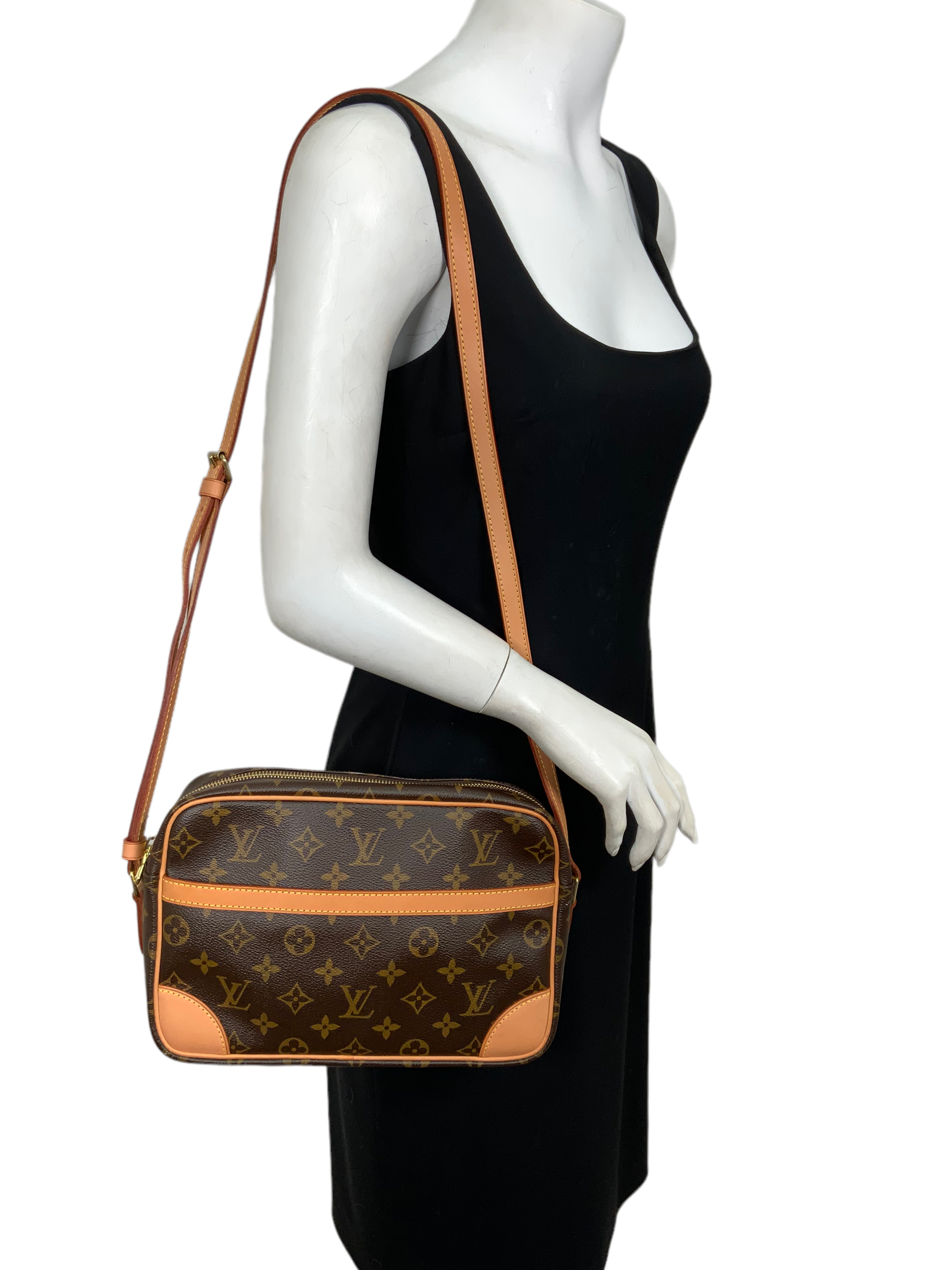 Authentic Louis Vuitton Monogram Canvas Trocadero 27 Crossbody Bag - Luxury Handbag for Women, Perfect for Work, Travel & Everyday Use
