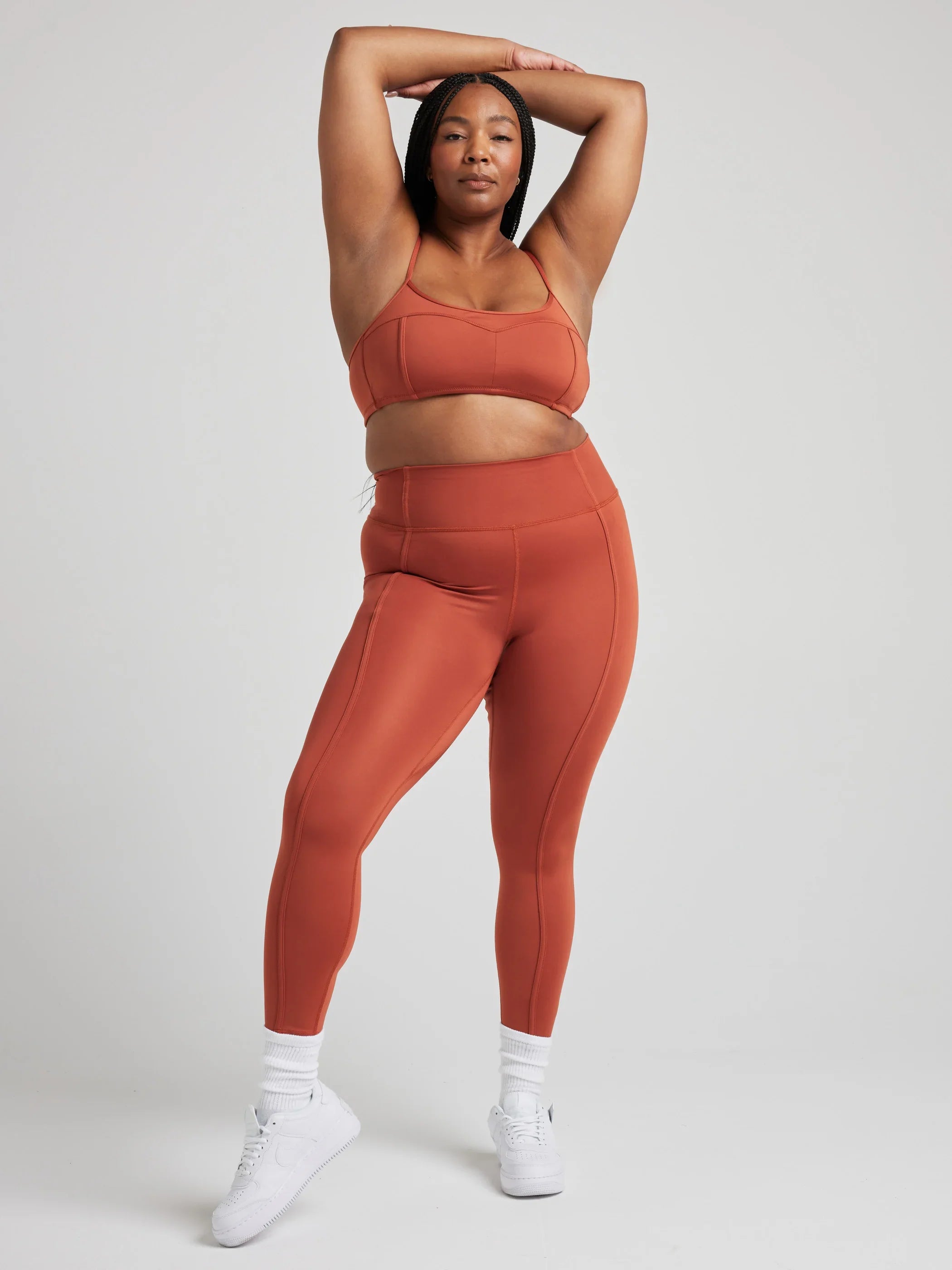 Contour Bralette - Comfortable Wireless Bra in Baked Clay Color for Women | Perfect for Yoga, Lounge & Everyday Wear