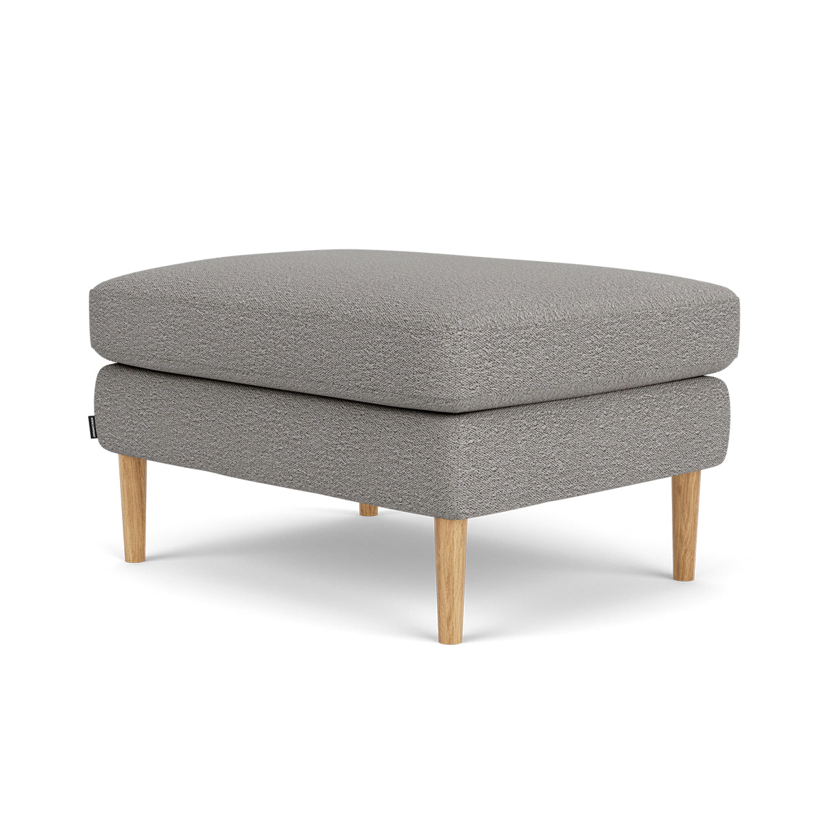 Astha Boucle Ottoman Stool - Round Tufted Pouf with Removable Cover, Modern Footrest for Living Room, Bedroom & Nursery - Soft and Stylish Home Decor Accent