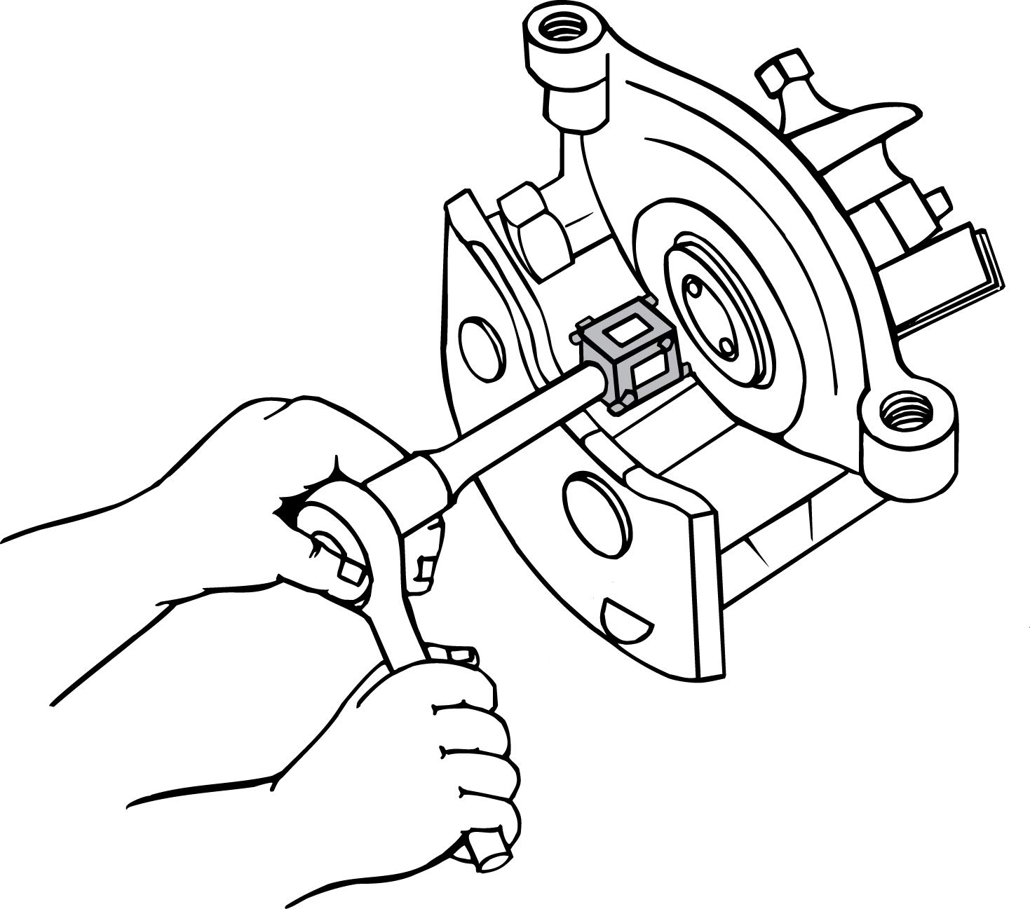 Lisle 28600 Disc Brake Piston Tool - Professional Brake Caliper Compressor for Car & Truck Repair - Perfect for Mechanics & DIY Auto Maintenance