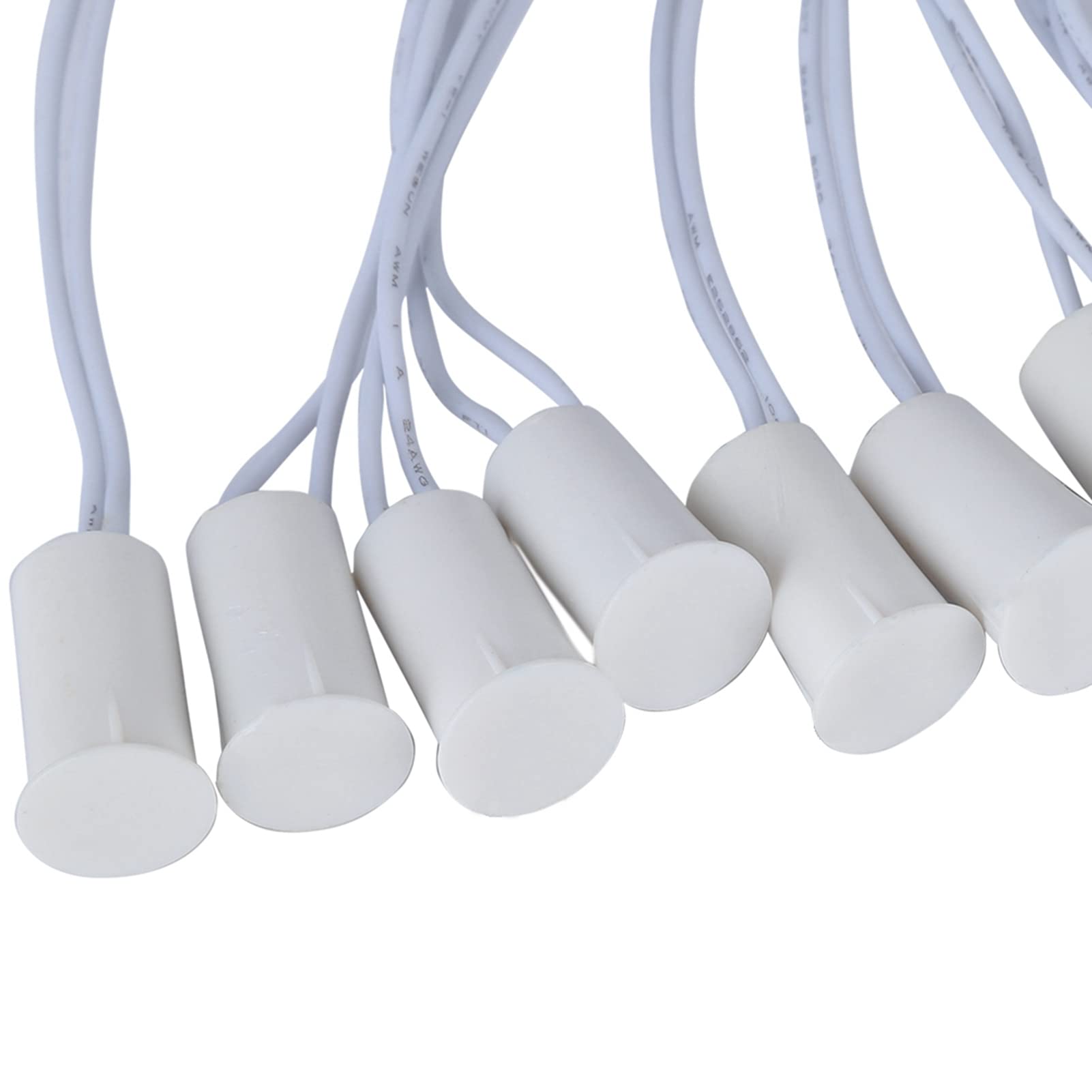 10-Pack Wired Door Window Sensor Alarm - Magnetic Security Switch for Home Burglar Alarm System | DIY Home Security, Smart House Protection, Apartment Safety
