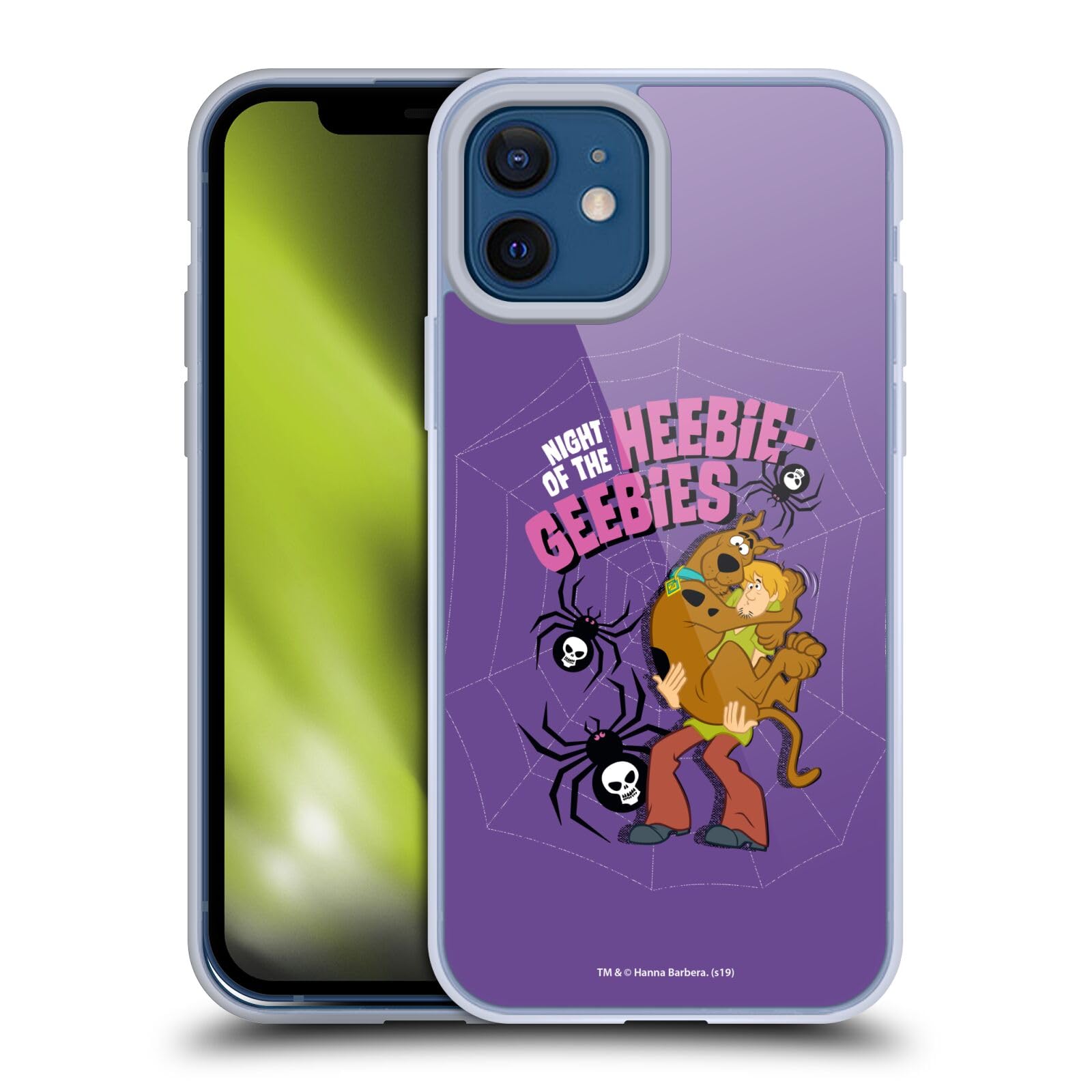 Official Scooby-Doo Spiders Seasons Soft Gel Case for iPhone 12/12 Pro - Durable Protection & Fun Design for Everyday Use