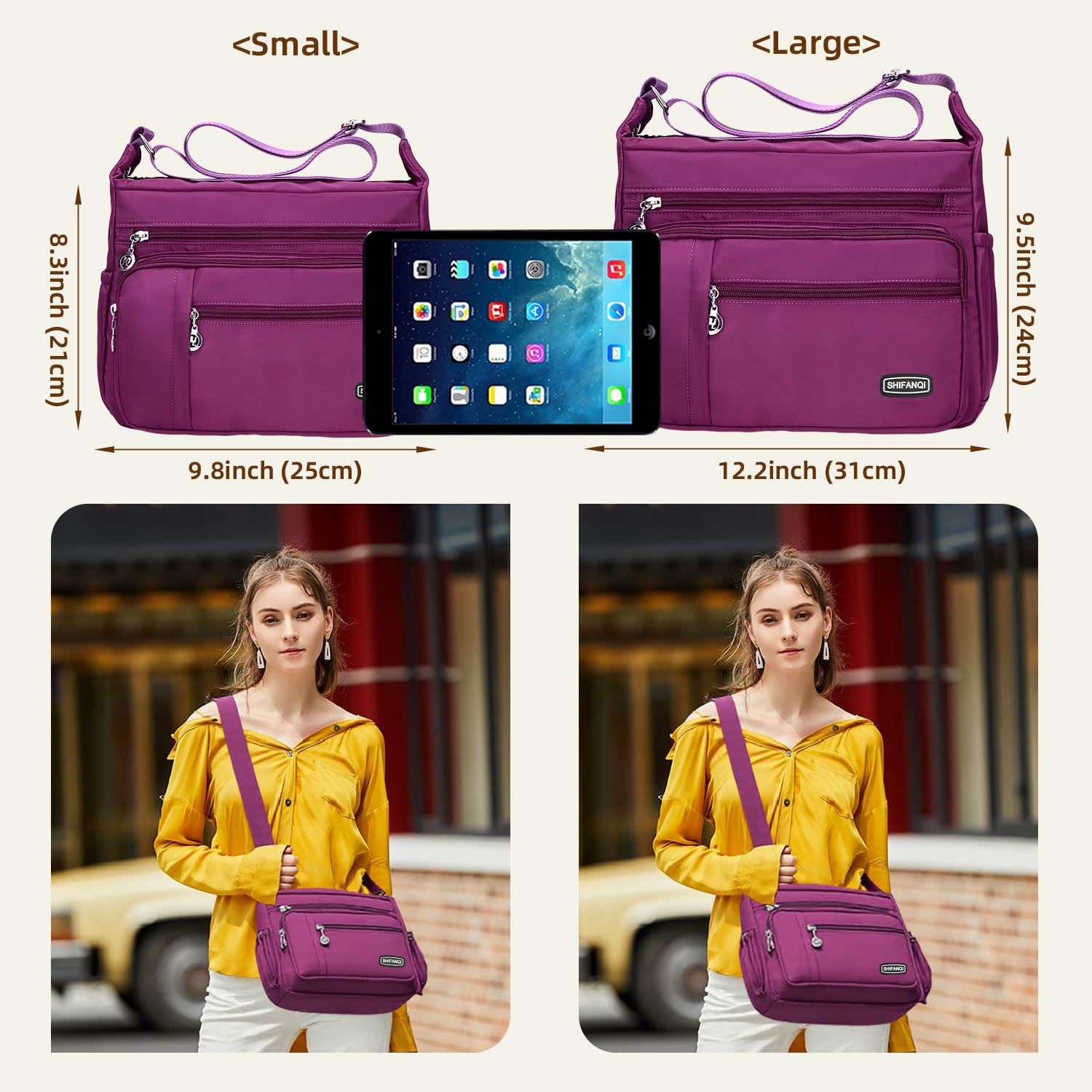 Stylish Women's Crossbody Bag with Multiple Pockets - Fashion Shoulder Purse for Daily Use, Travel & Work | Perfect for Commuting, Shopping and Weekend Outings