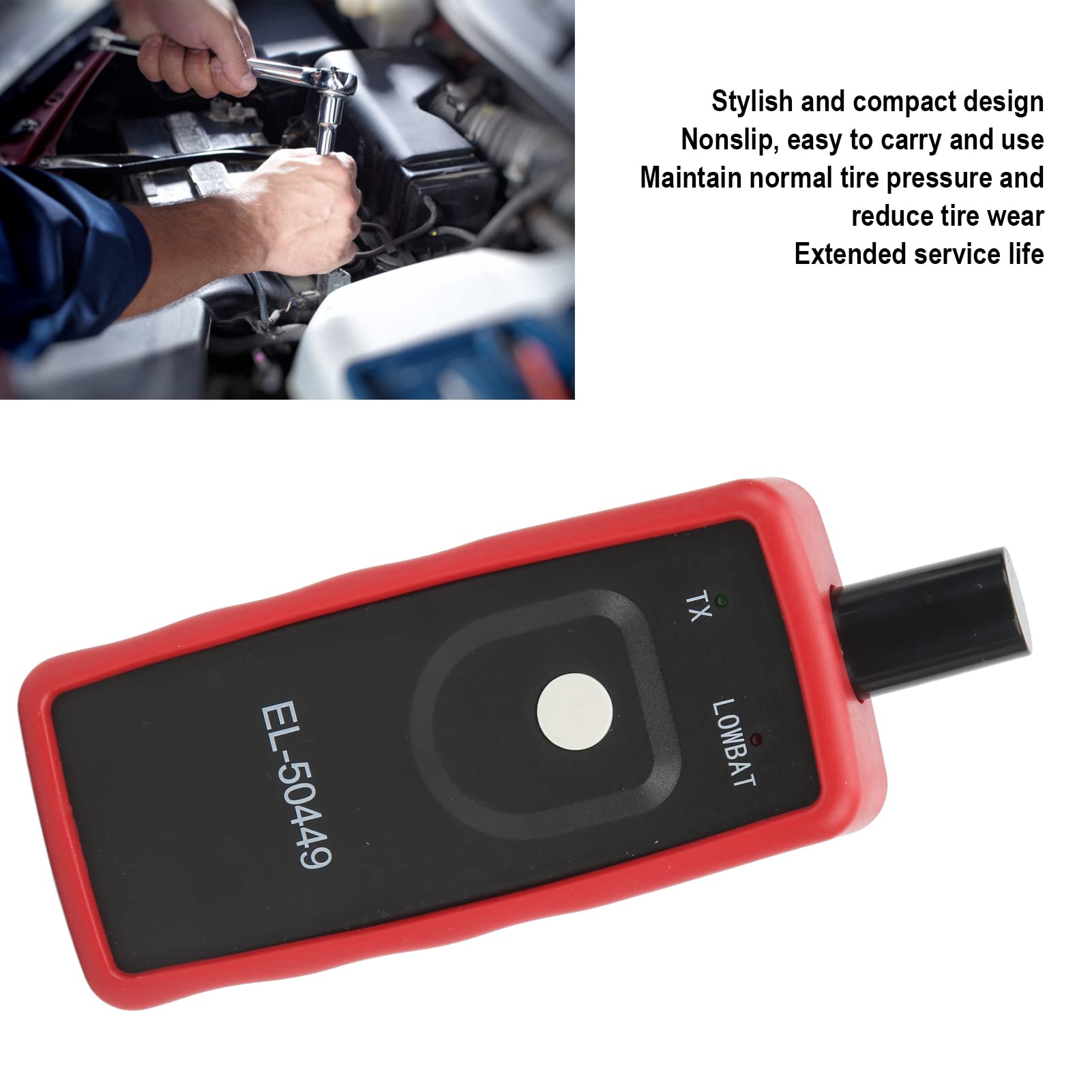 TPMS Programming Tool - ABS Automatic Tire Pressure Monitoring Sensor Reset & Relearn Tool for Tire Pressure Sensor Replacement - Fix Tire Pressure Alarm & Warning Light - Ideal for Mechanics, Auto Shops & DIY Car Maintenance