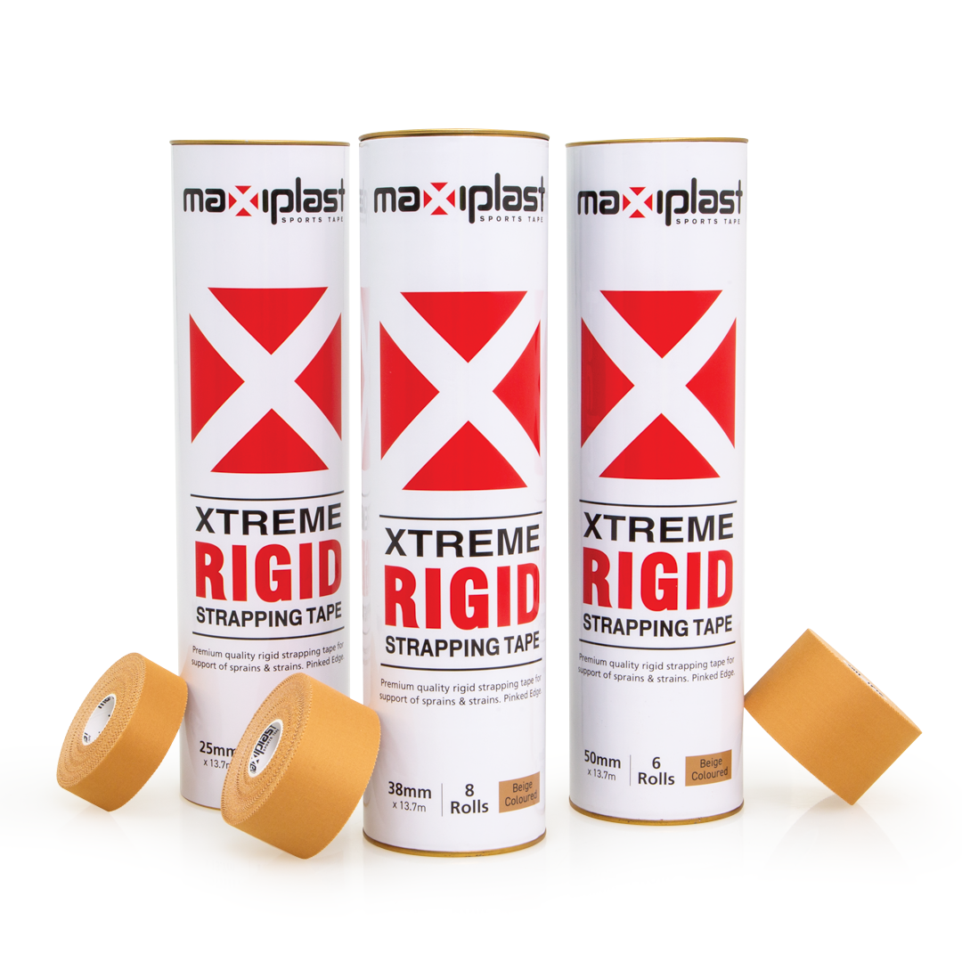 Maxiplast Xtreme Rigid Strapping Tape - Heavy Duty Sports & Medical Support for Ankles, Wrists & Joints - Perfect for Athletes, Physical Therapy & Injury Recovery