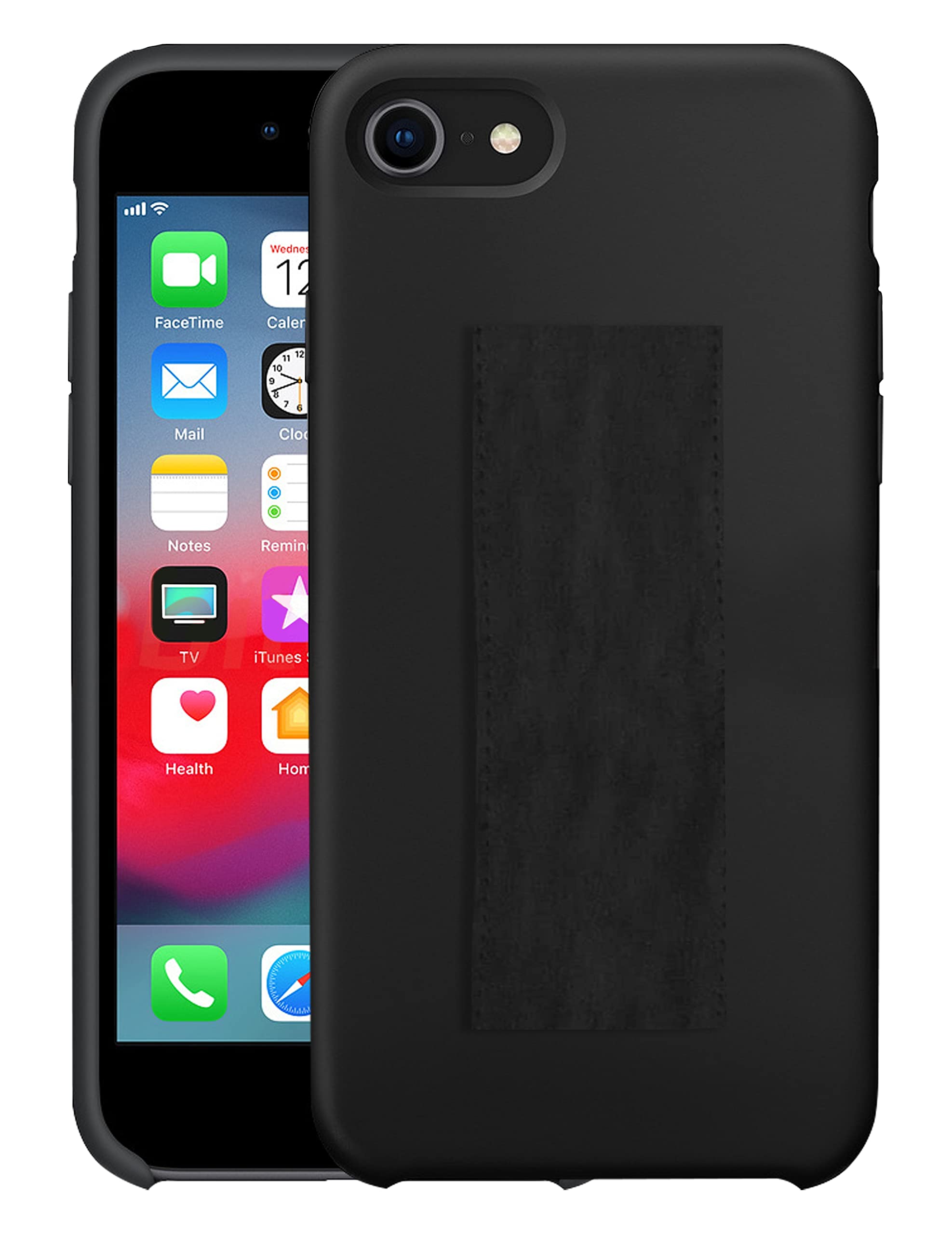 Premium Elastic Finger Loop Phone Case for iPhone 15 Pro Max - Wireless Charging Compatible Clear Case with Vintage & Blossom Design - Secure Grip for Daily Use, Commuting & Active Lifestyles