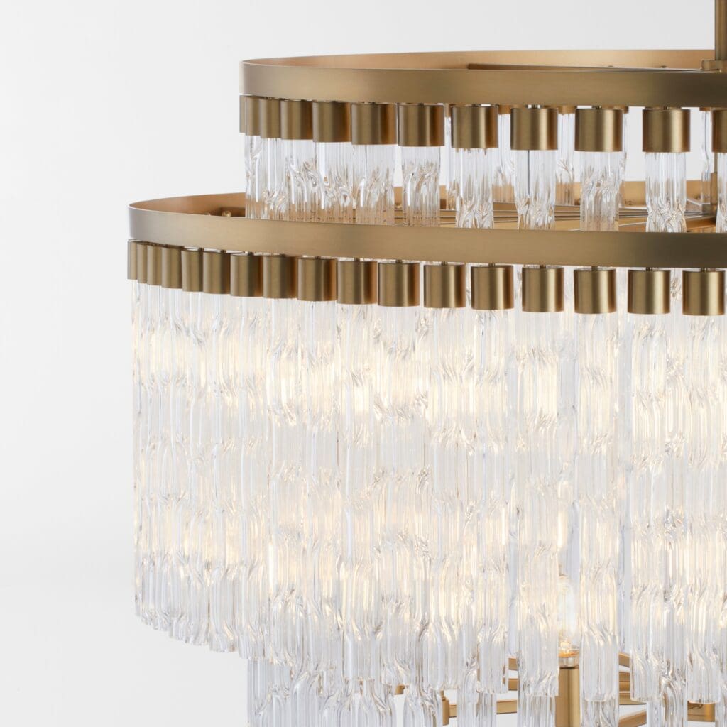 Cyan Design 11628 Noble 12-Light Chandelier in Aged Brass - Elegant Dining Room & Entryway Lighting Fixture