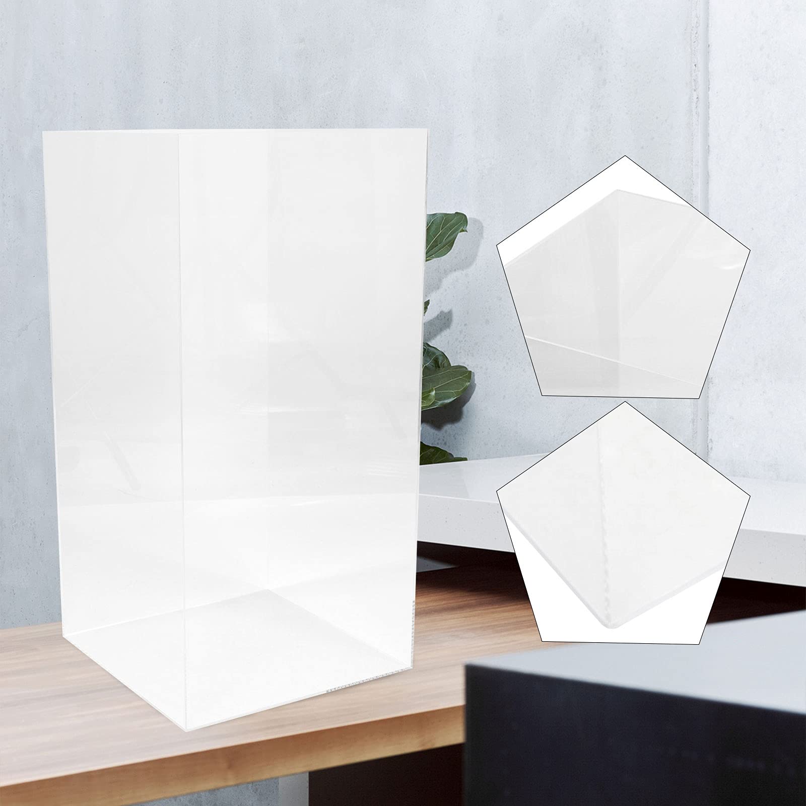 Premium Clear Acrylic Display Case for Dolls & Collectibles - 30x30x60cm (11.81x11.81x23.62in) Dustproof Protective Box - Perfect for Plush Toys, Action Figures & Valuable Collections - Ideal for Home Decor, Gift Packaging, Store Displays & Museum Showcases