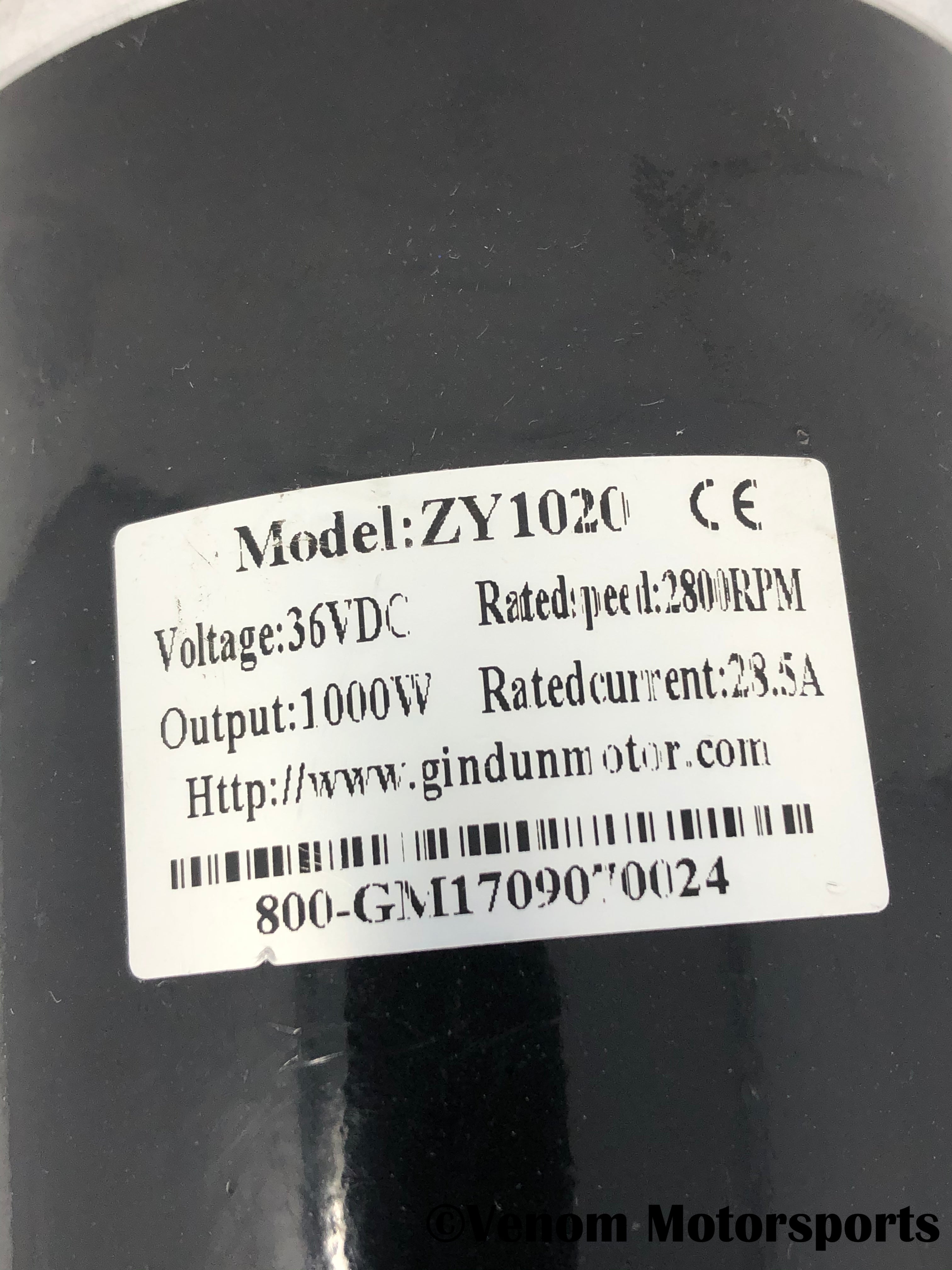 36V 1000W ZY1020 Replacement Motor for Venom 1000W ATV - High Power Electric Motor for Off-Road Vehicles & DIY Projects