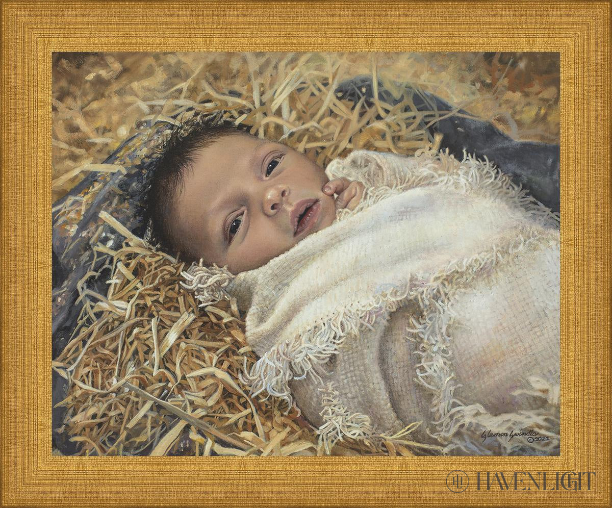 Born This Day by Liz Lemon Swindle - Inspirational Christian Art Print for Home & Office Decor - Perfect for Christmas Gifts & Holiday Wall Art