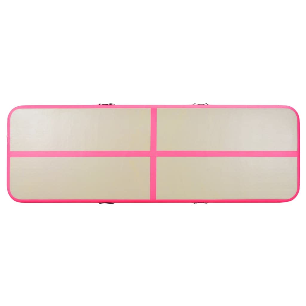 Inflatable Air Track Mat for Gymnastics, Tumbling & Training - Heavy Duty PVC with Air Pump - Perfect for Home, Gym & Outdoor Use