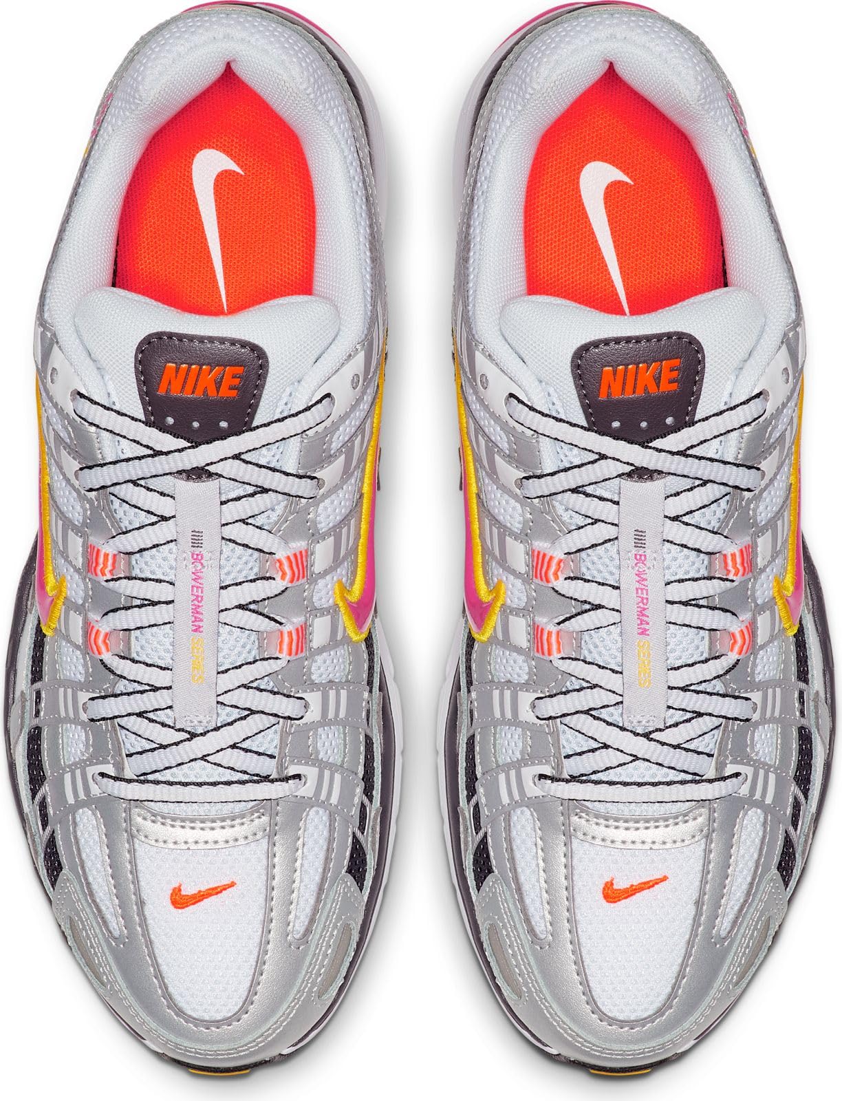 Nike Women's Running Shoes Sneakers - White Laser Fuchsia MTLC Platinum - Size 7.5 AU - Lightweight Comfort for Gym, Workout & Daily Wear