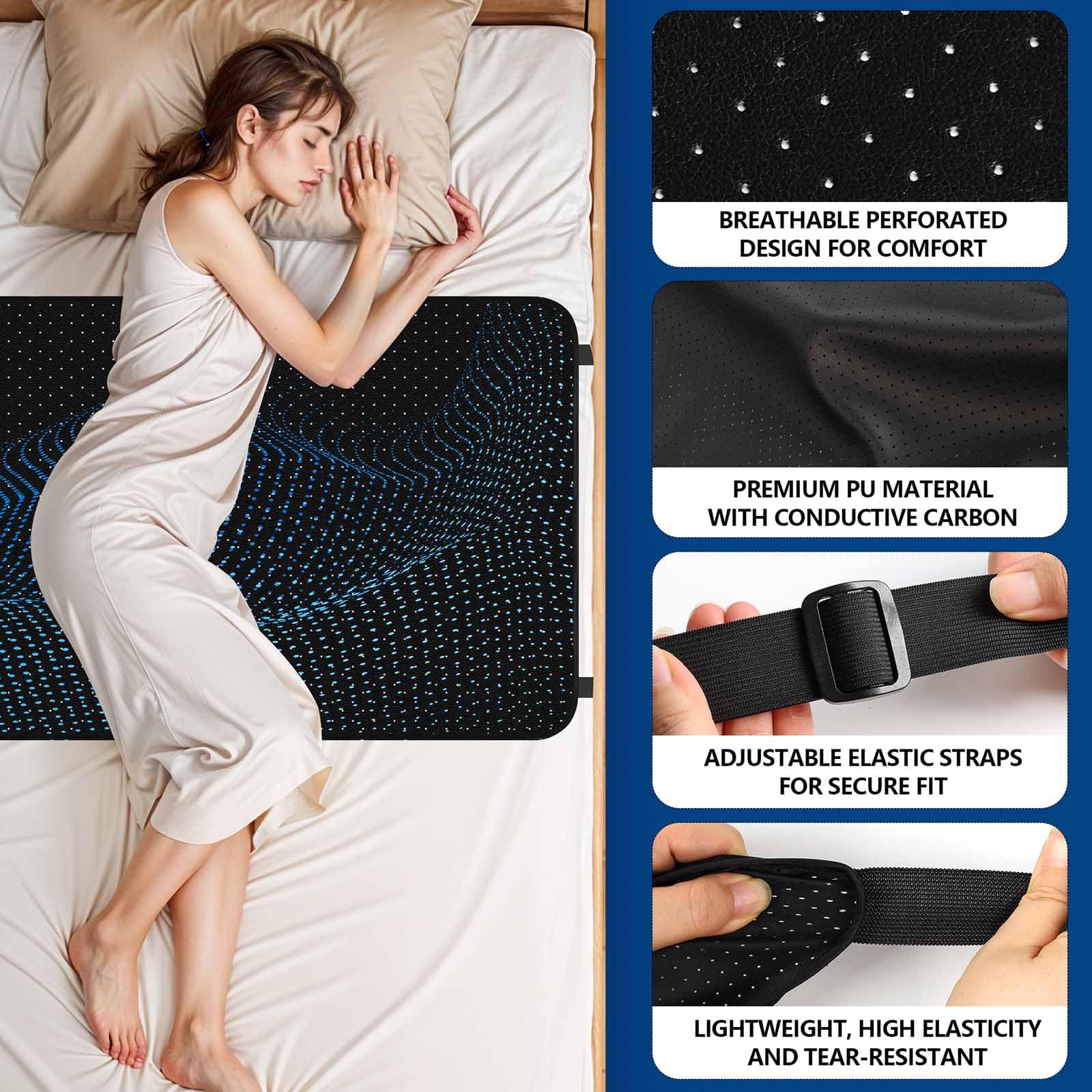 Premium Grounding Mat for Bed - King Size 27