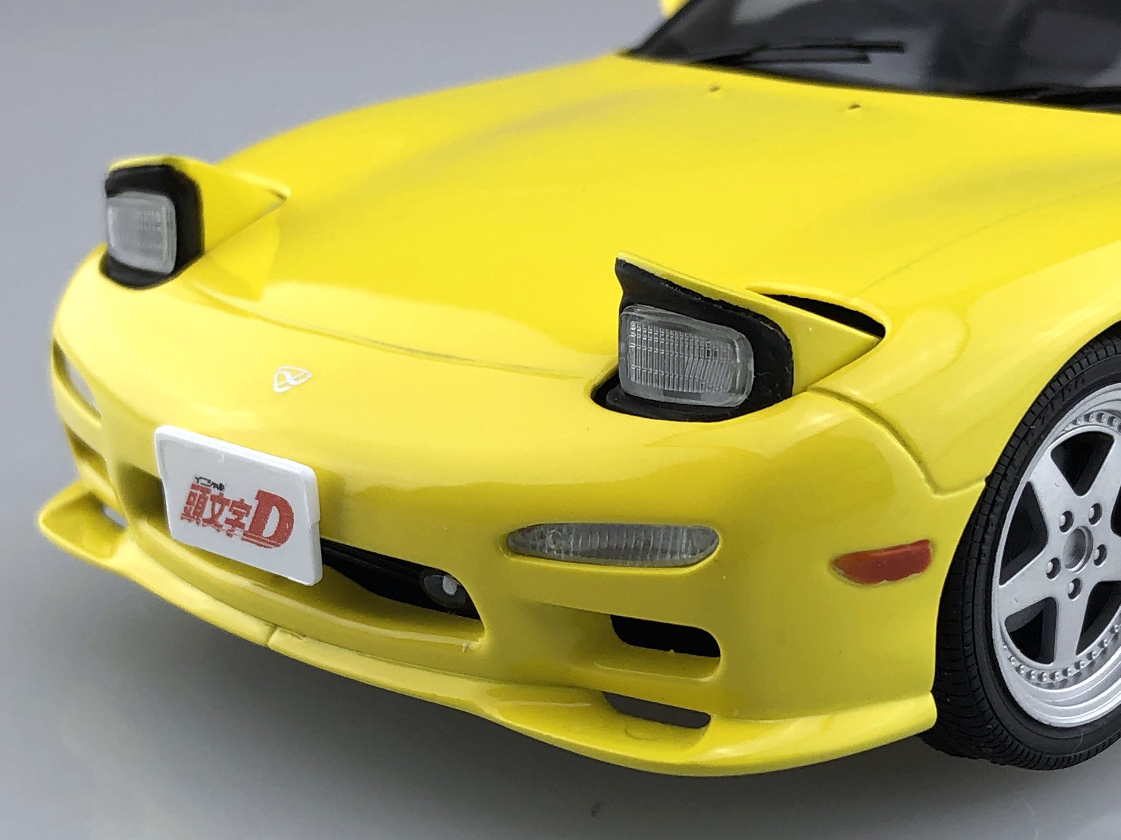 Aoshima 1/24 Initial D Keisuke Takahashi FD3S RX-7 Model Kit - Anime Car Building Kit for Collectors & Hobbyists - Perfect for Display & Racing Dioramas