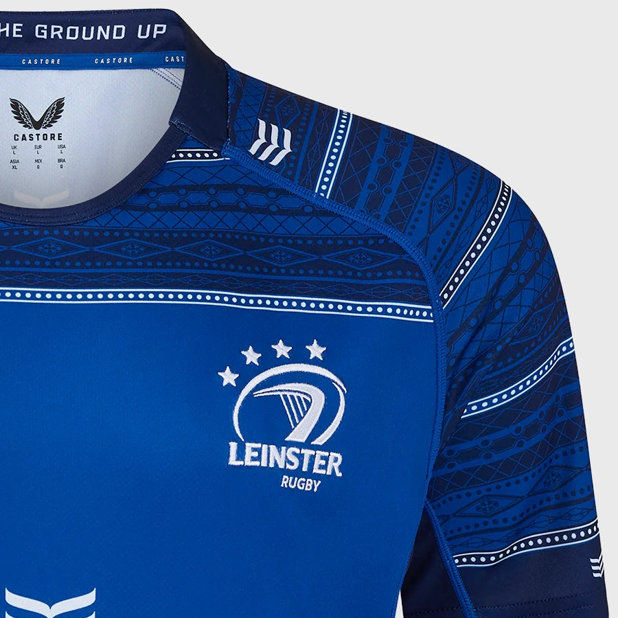 Castore Leinster Men's Home Replica Rugby Jersey 2024-25 - Official Match Shirt for Rugby Fans & Sports Enthusiasts