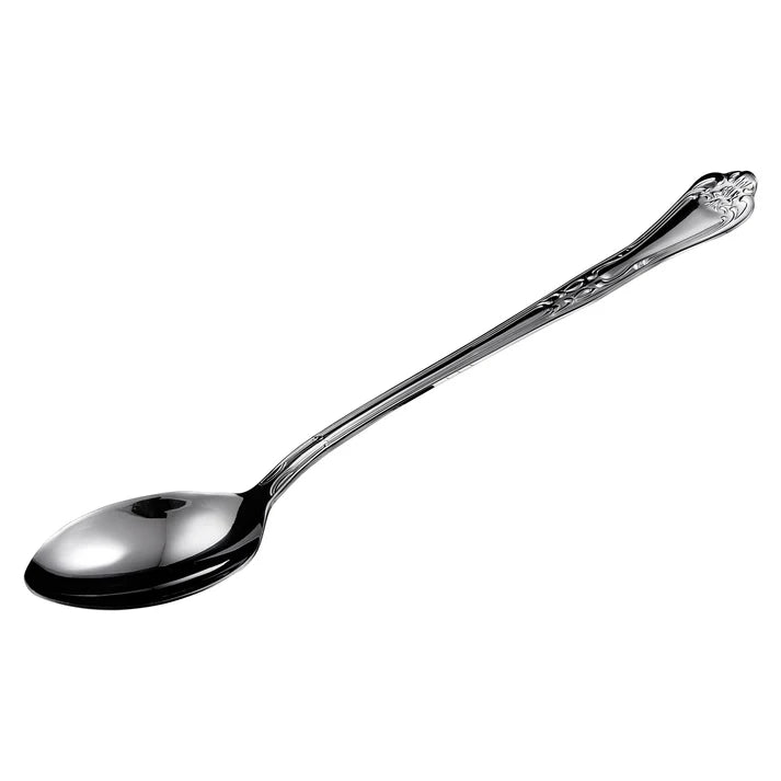 Winco Elegance 13-Inch Solid Stainless Steel Serving Spoon - Premium Restaurant-Grade Utensil for Buffets, Catering & Fine Dining