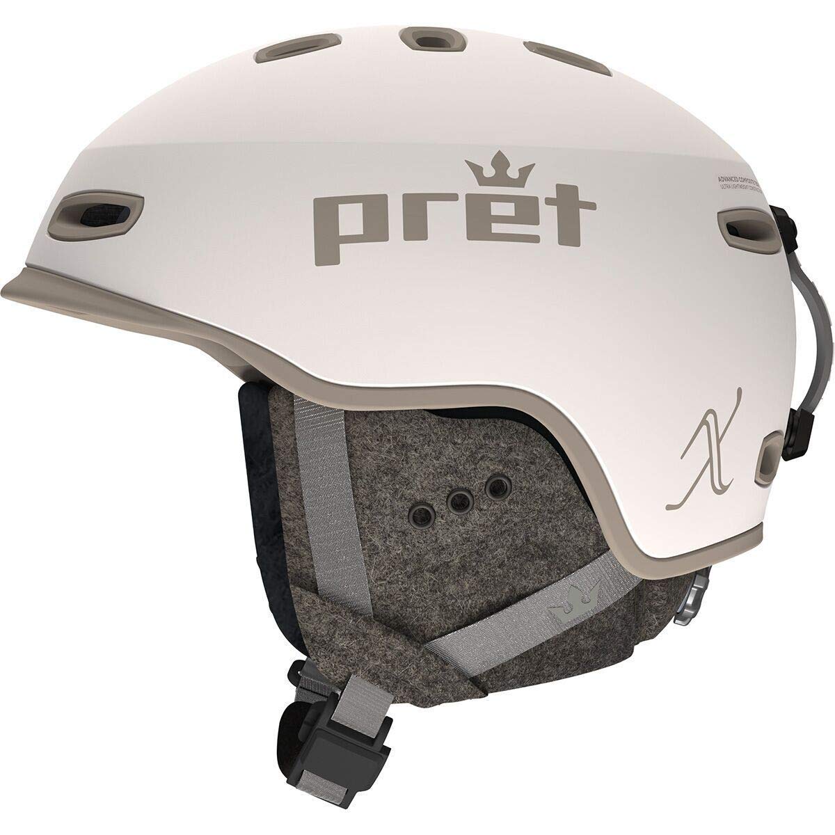Pret Helmets Lyric X MIPS Bike Helmet for Women - Lightweight & Safe Cycling Helmet with MIPS Technology, Chalk Color, Size S - Perfect for Road Biking, Commuting & Outdoor Sports