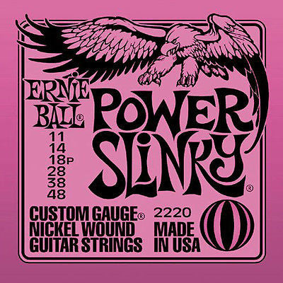 Ernie Ball Power Slinky Nickel Wound Electric Guitar Strings - Heavy Gauge (.011-.048) for Rock & Metal - Perfect for Live Performances & Studio Recording